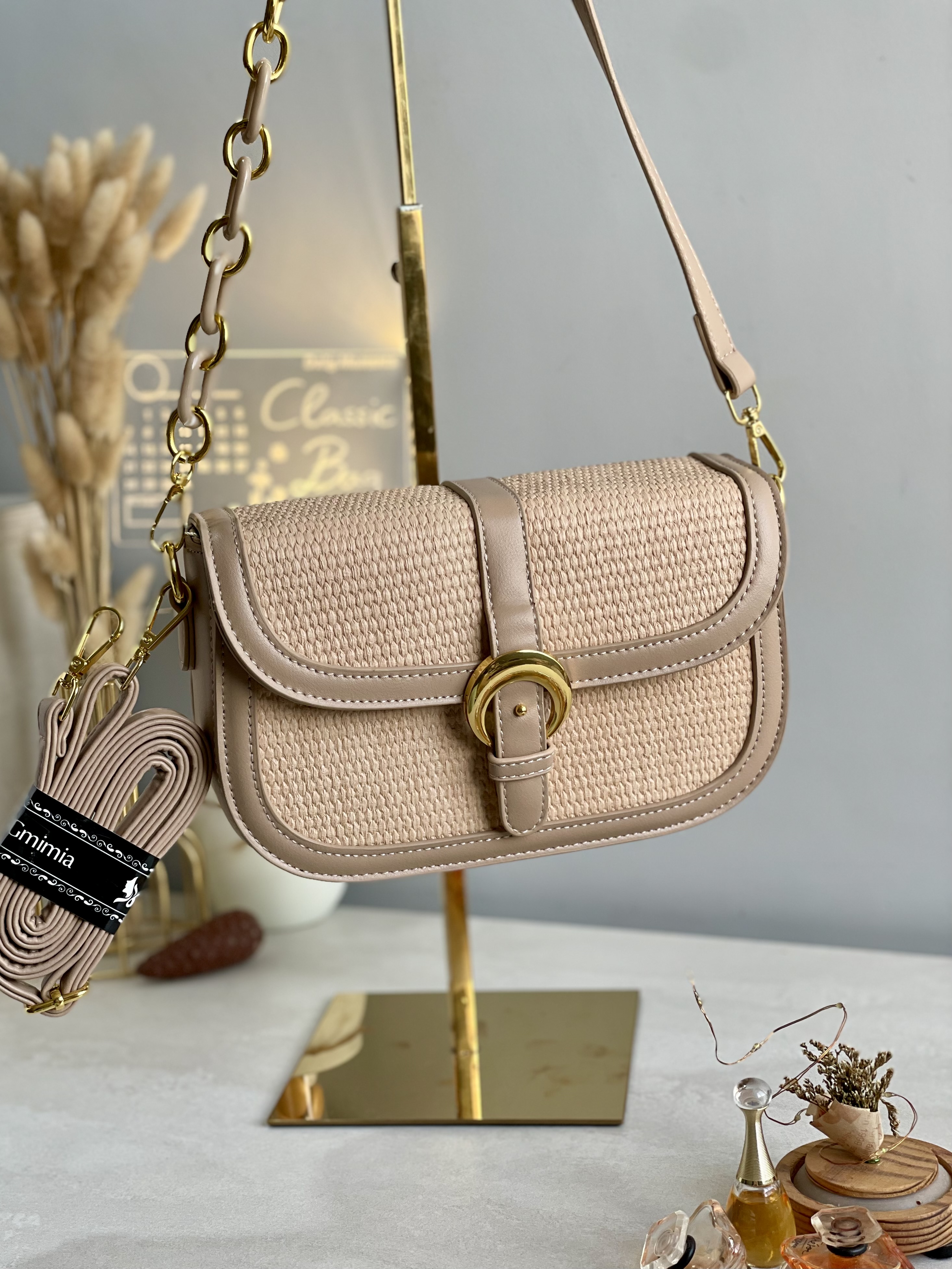 Sac en Paille à 2 bandoulières