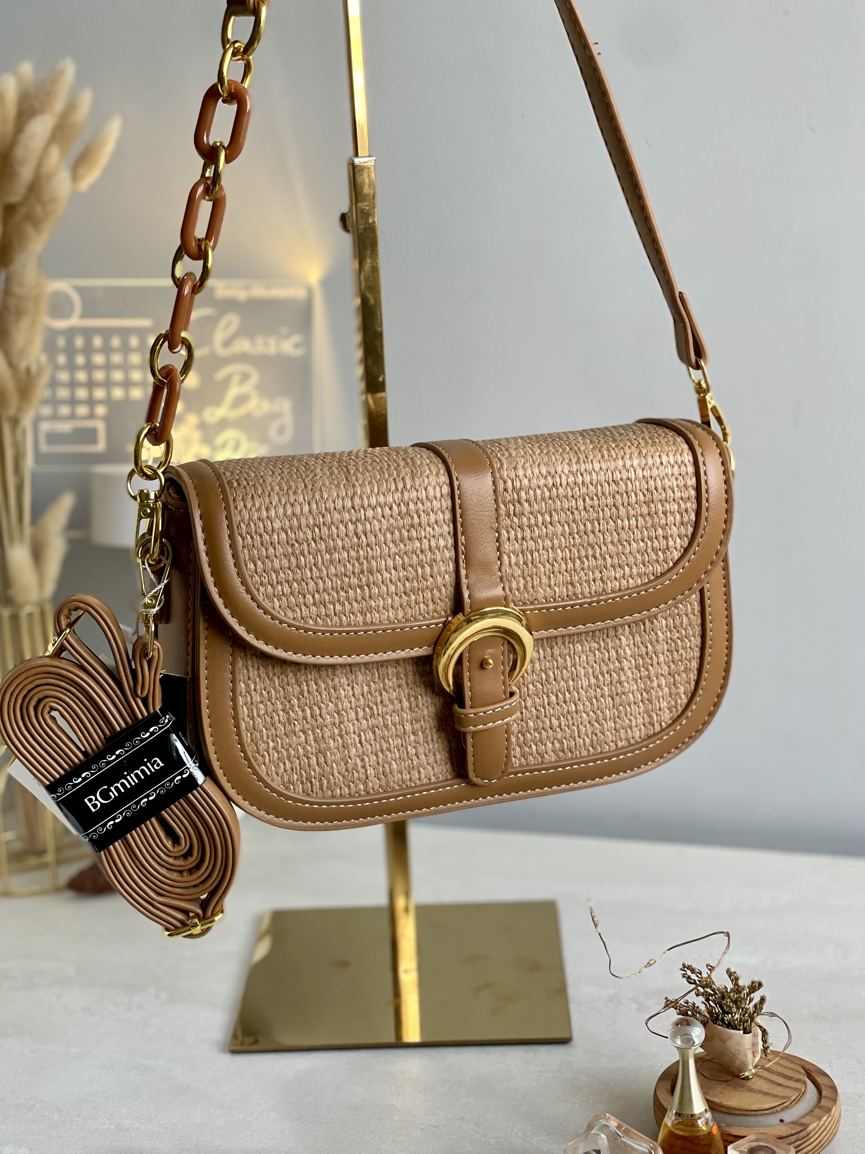 Sac en Paille à 2 bandoulières