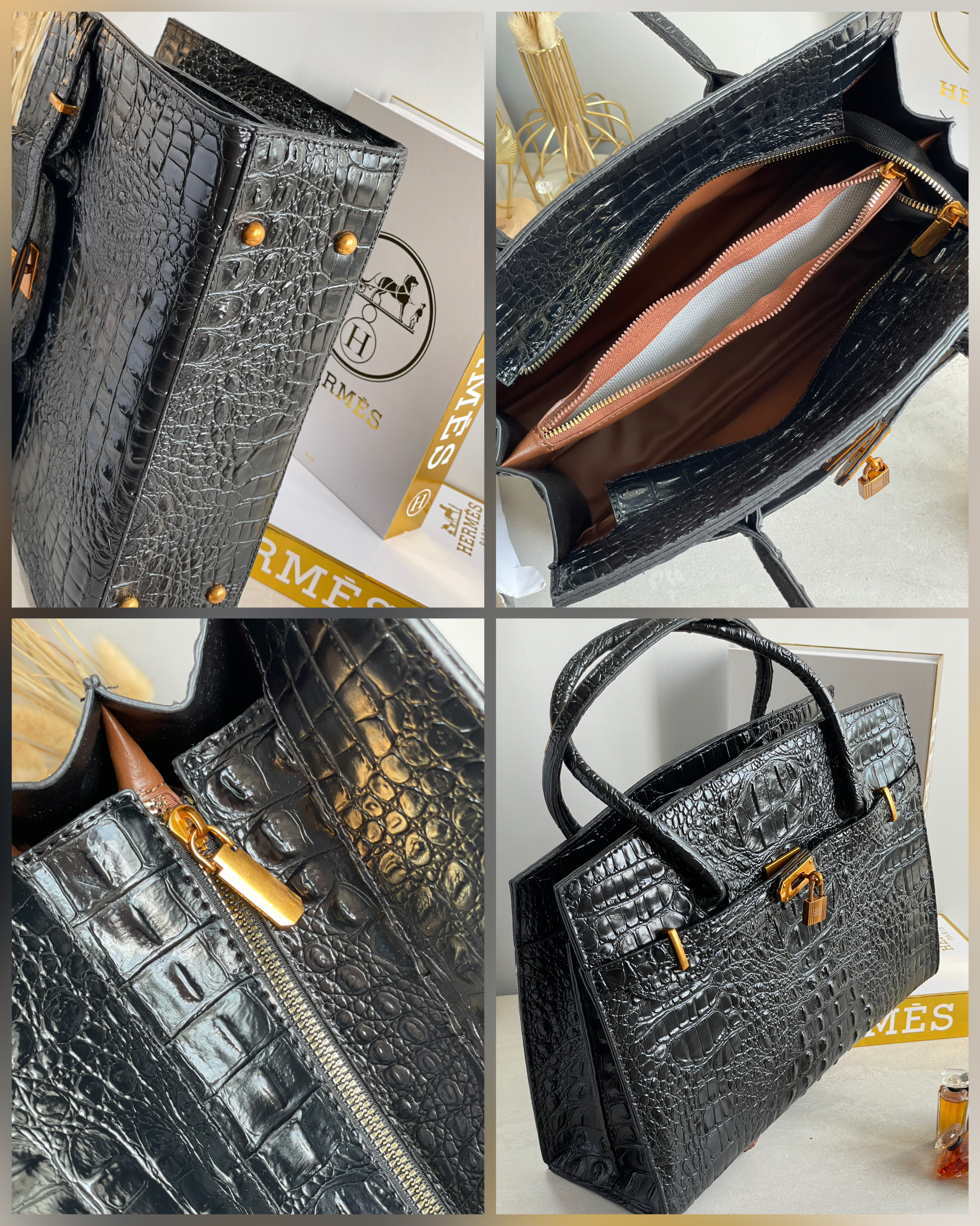 Hermes Croco 33 cm