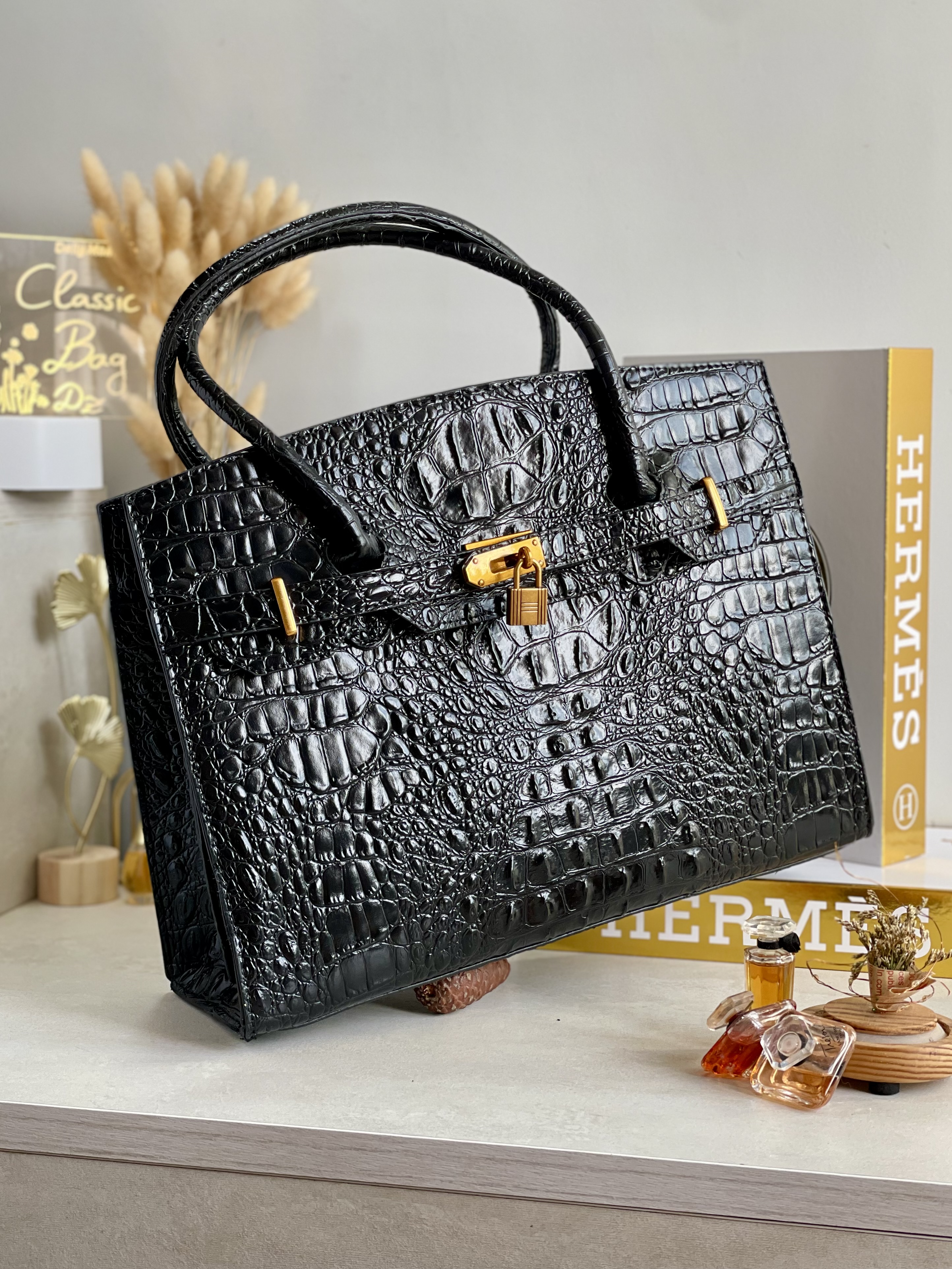 Hermes Croco 33 cm