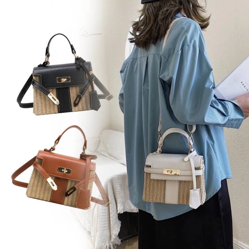 Sac en paille Hermes