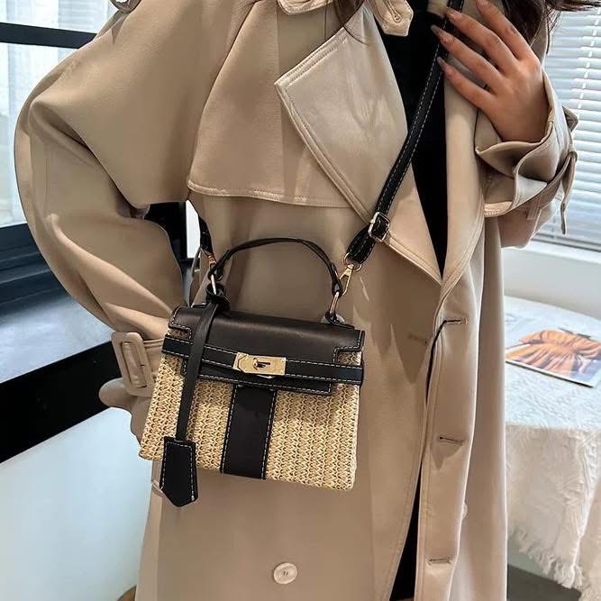 Sac en paille Hermes