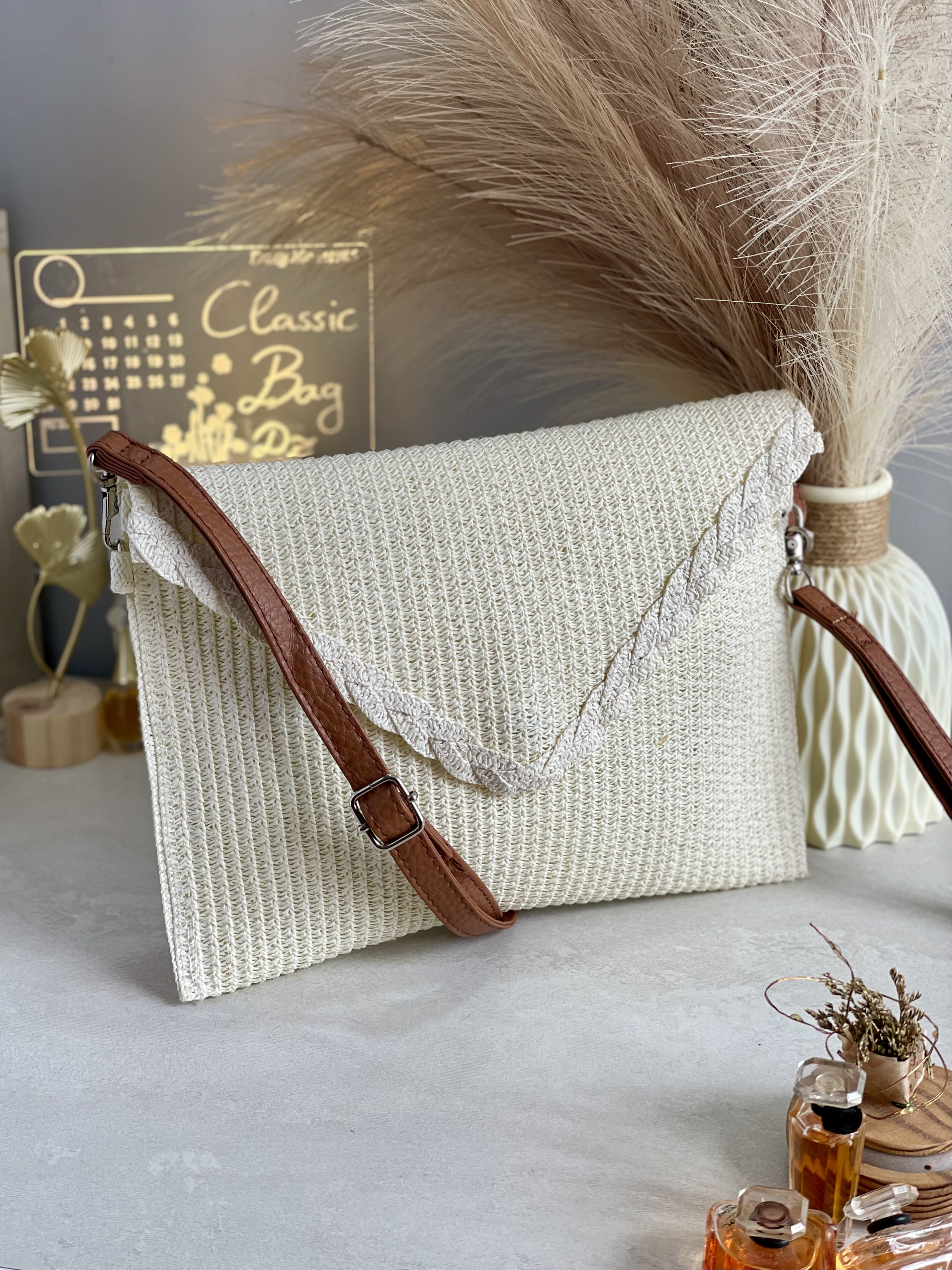 Sac en paille Enveloppe 