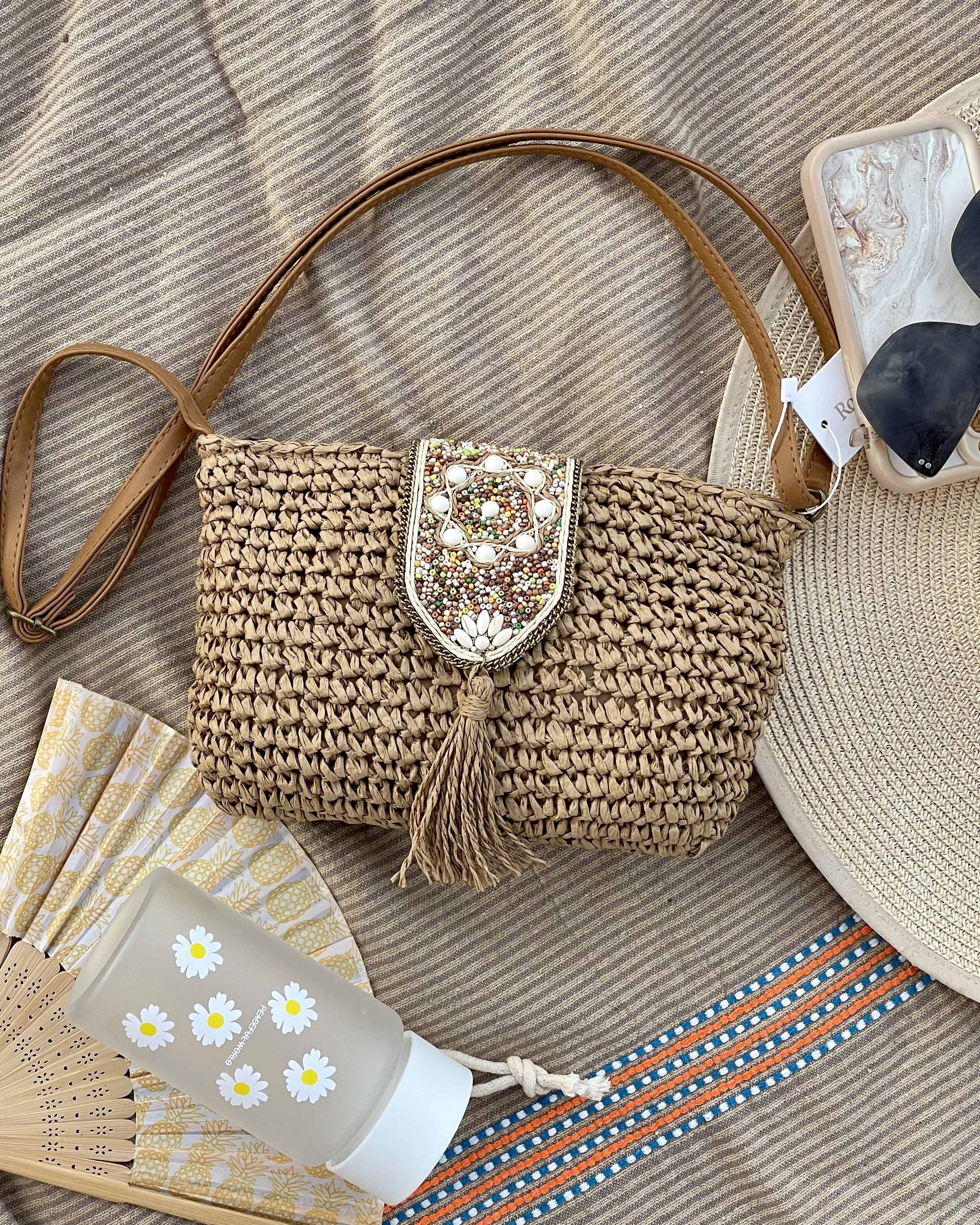 Sac en Paille Pailleté