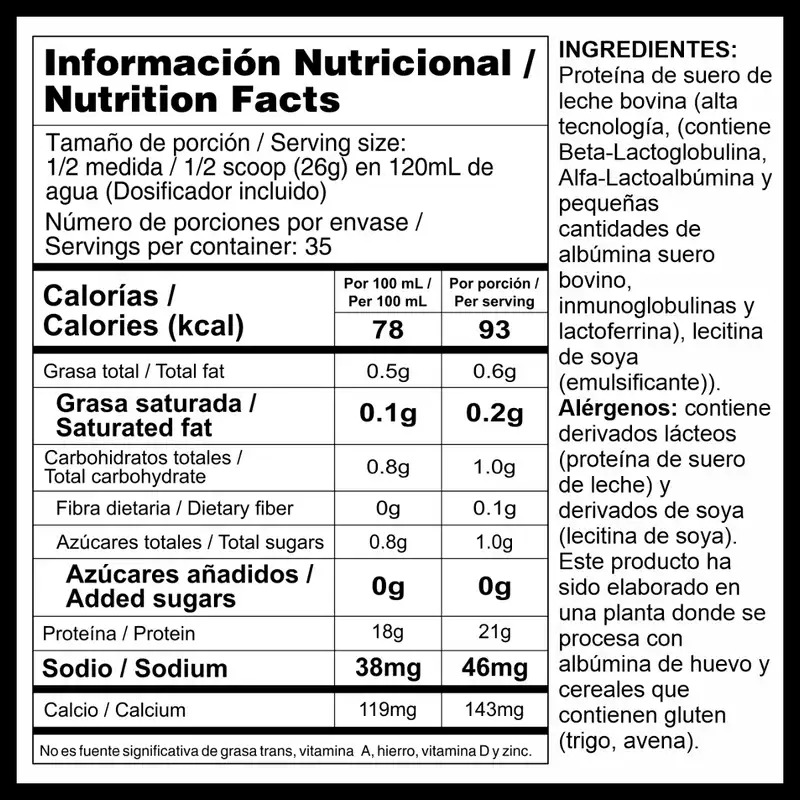 Bipro Classic Natural 2lb - Proteína de suero de leche