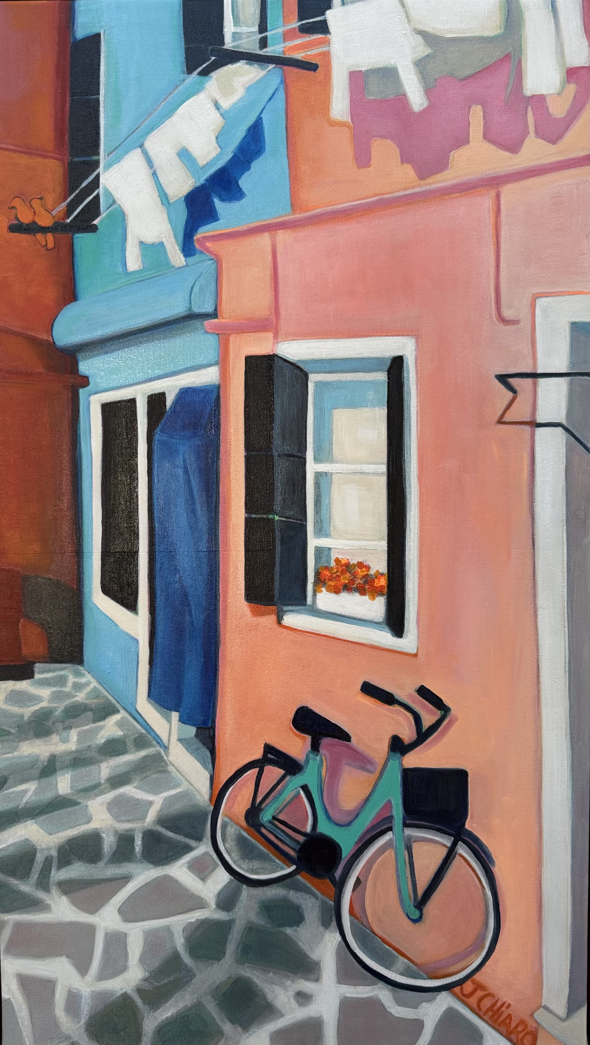 Blue Bike in Burano