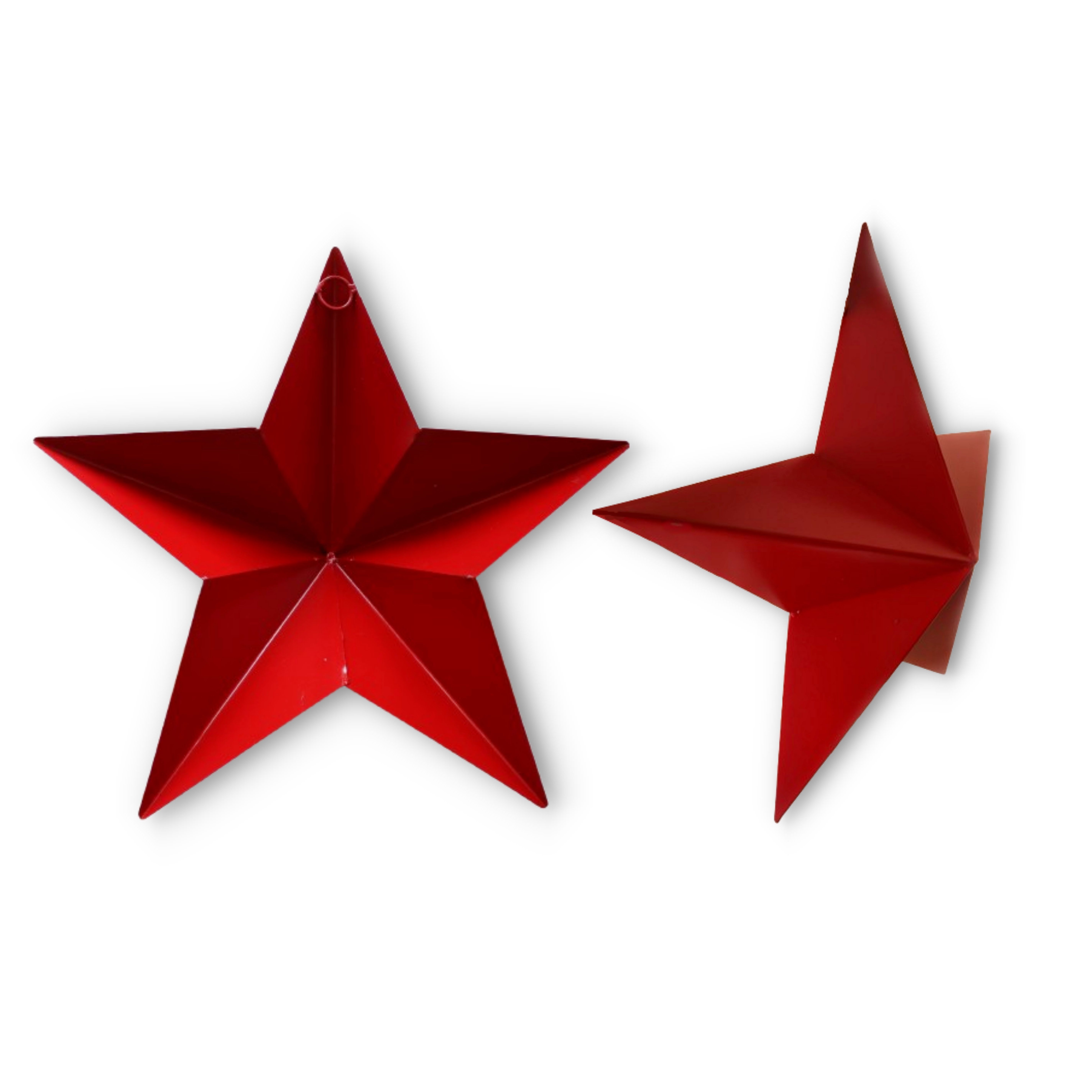 Estrella facetada metálica