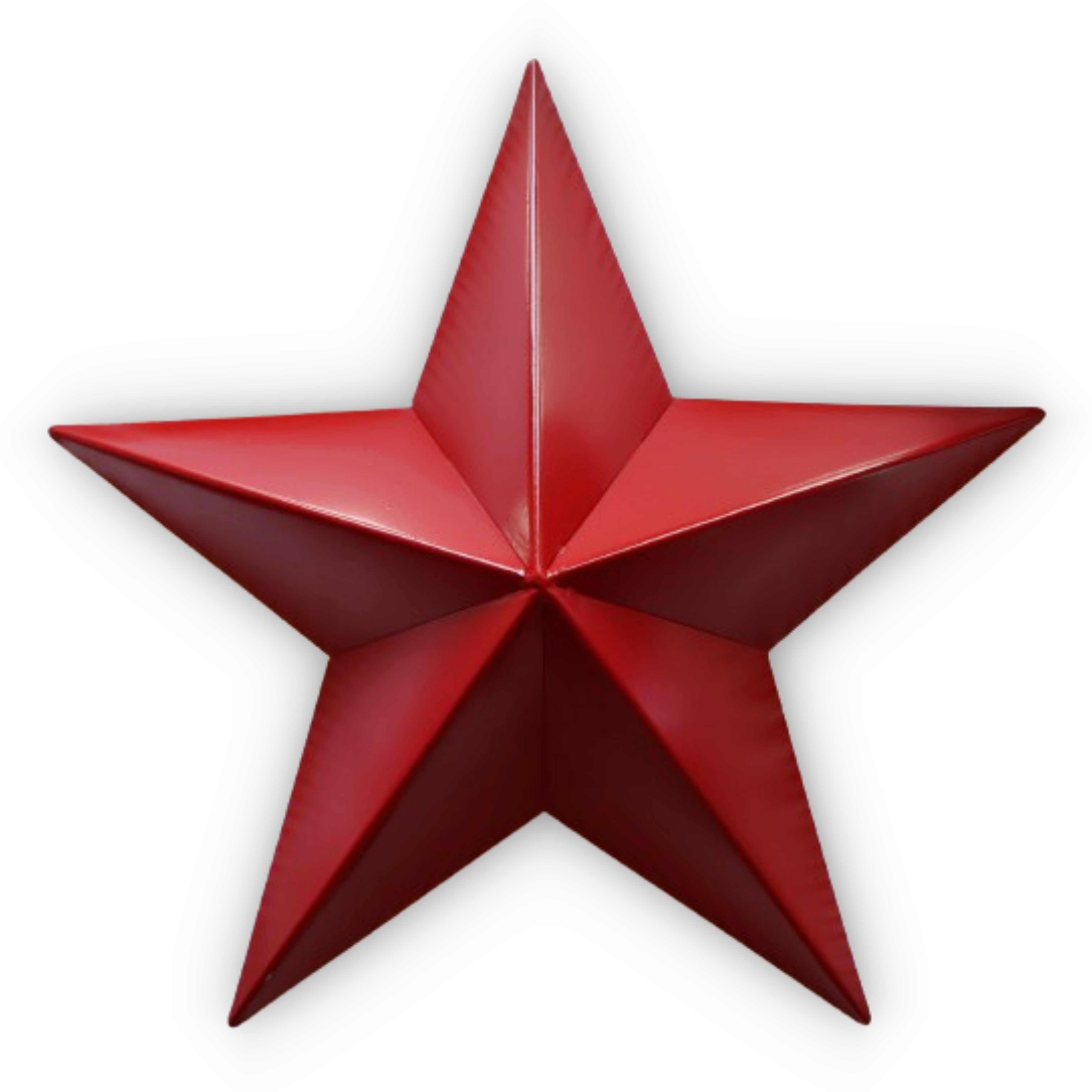 Estrella facetada metálica