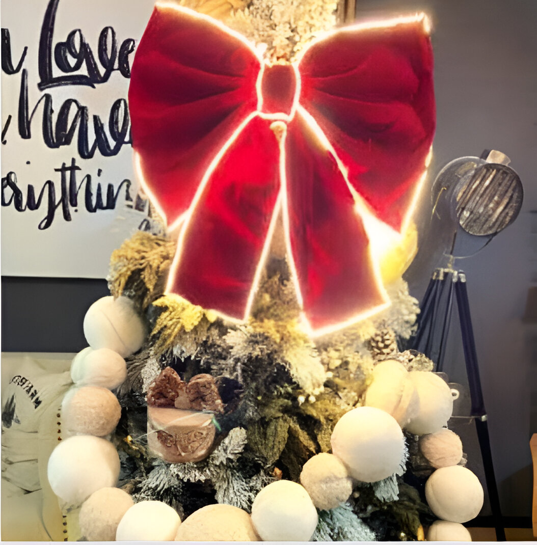 Moño gigante con luz led