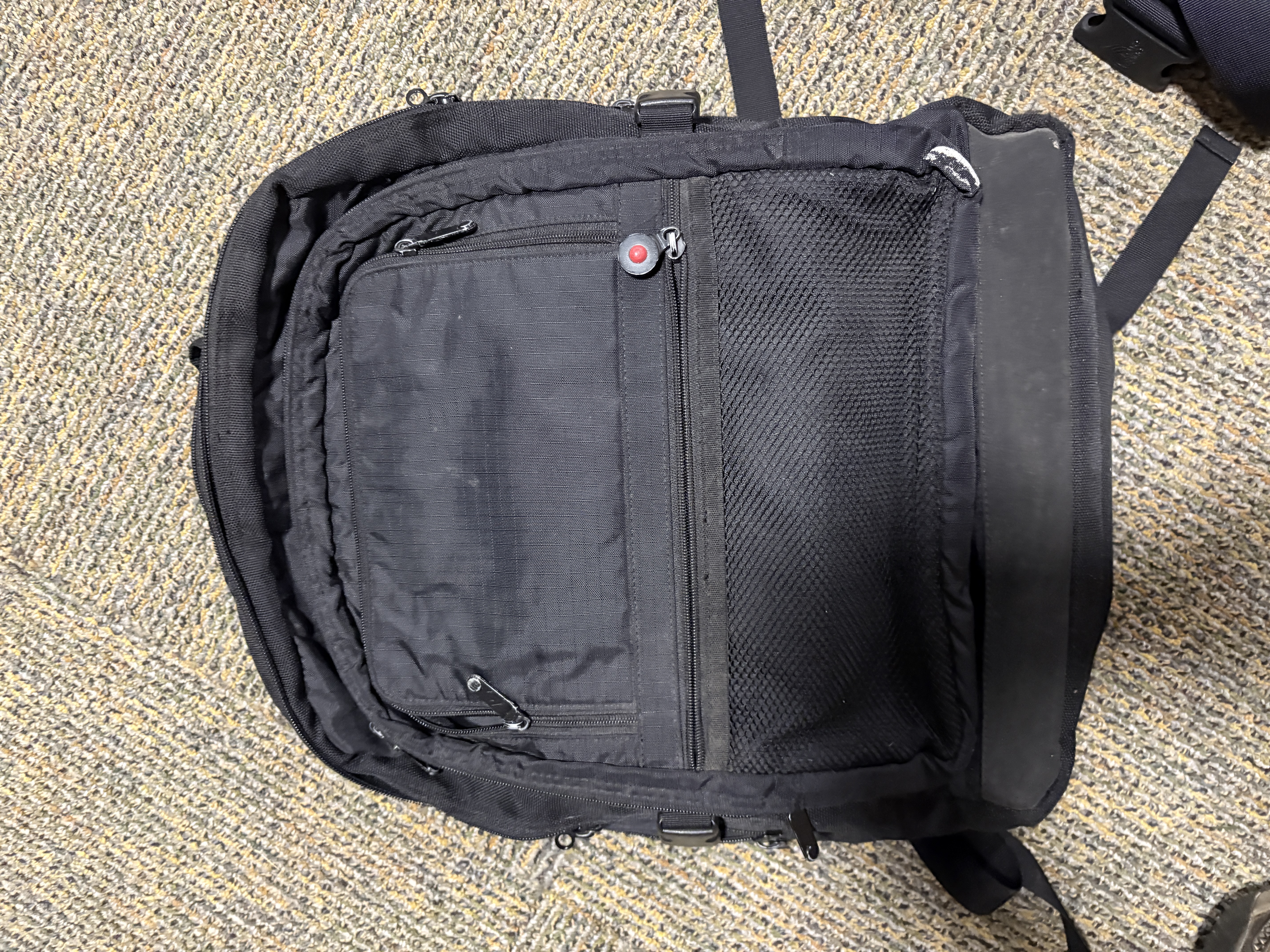 Black backpack