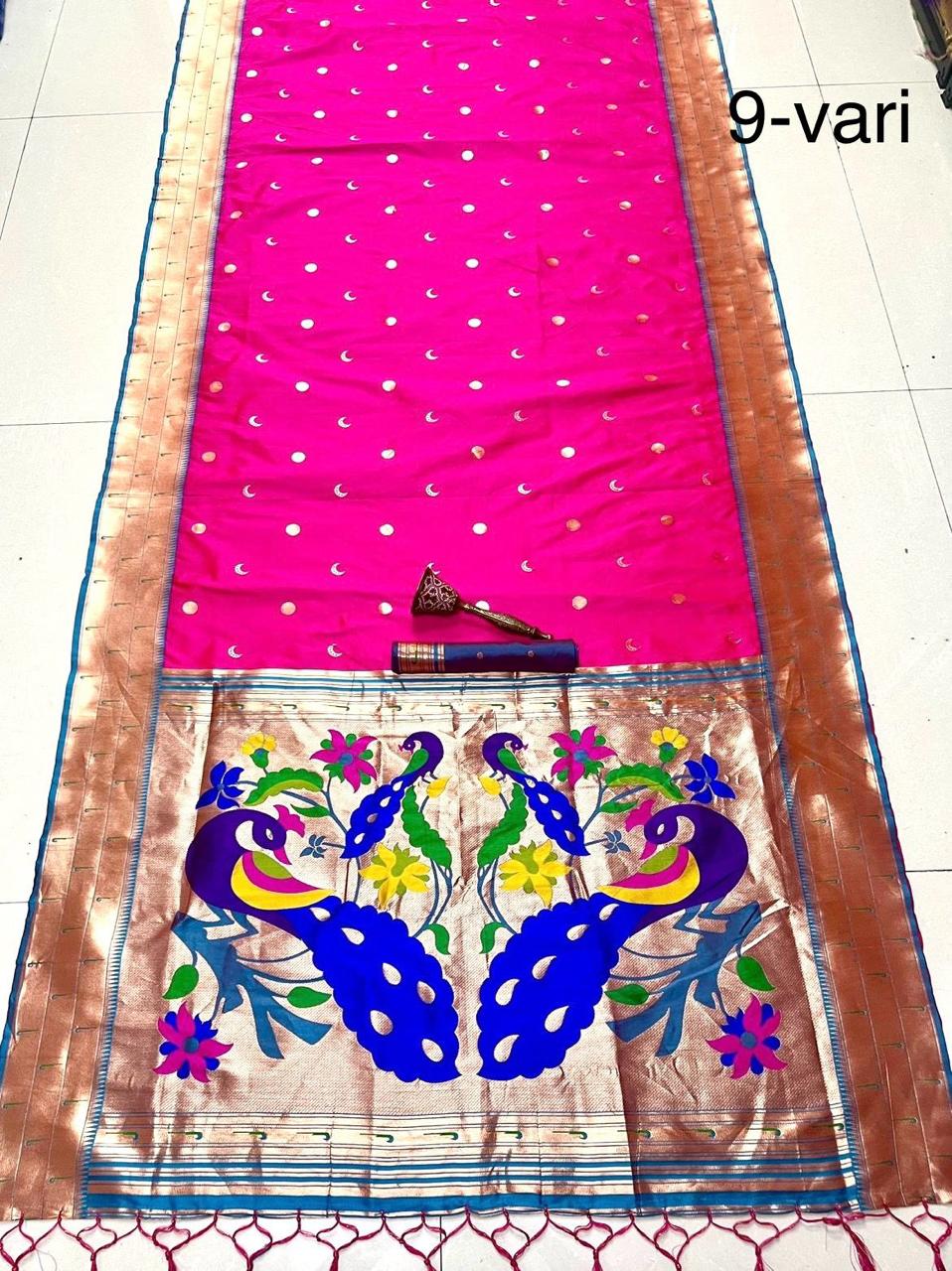 MUNIYA BORDER PAITHANI- 9 YARD