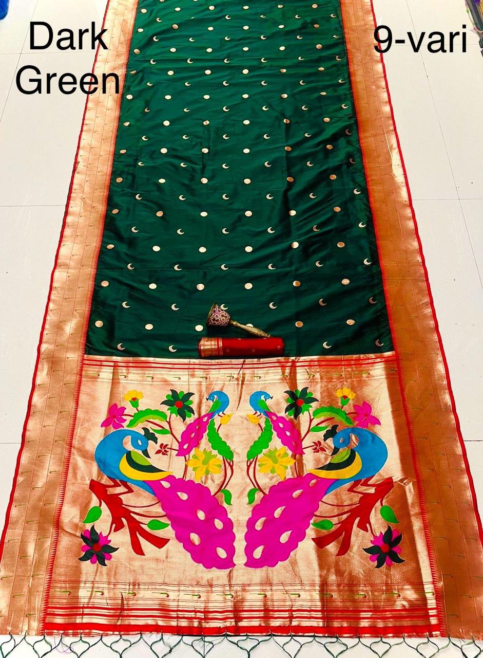 MUNIYA BORDER PAITHANI- 9 YARD
