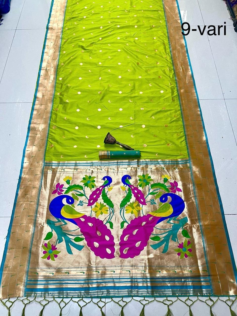 MUNIYA BORDER PAITHANI- 9 YARD