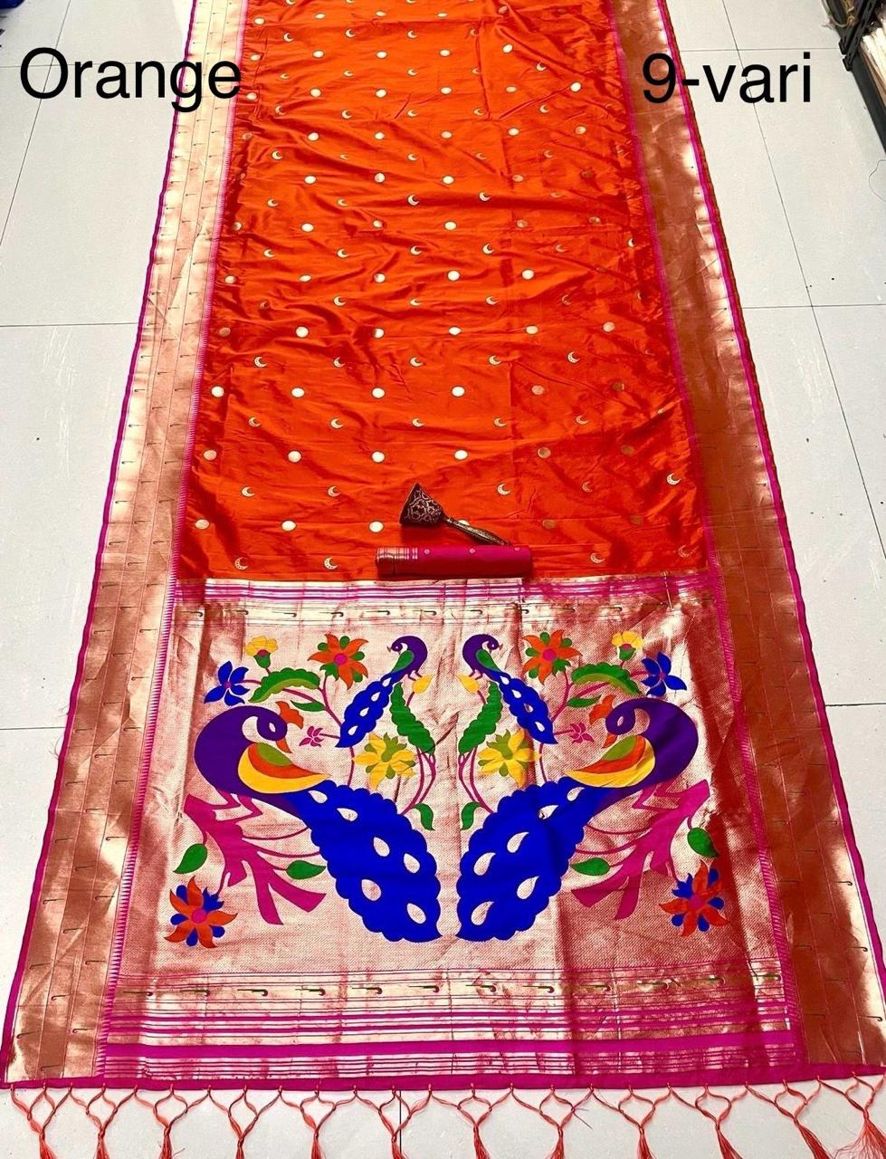 MUNIYA BORDER PAITHANI- 9 YARD