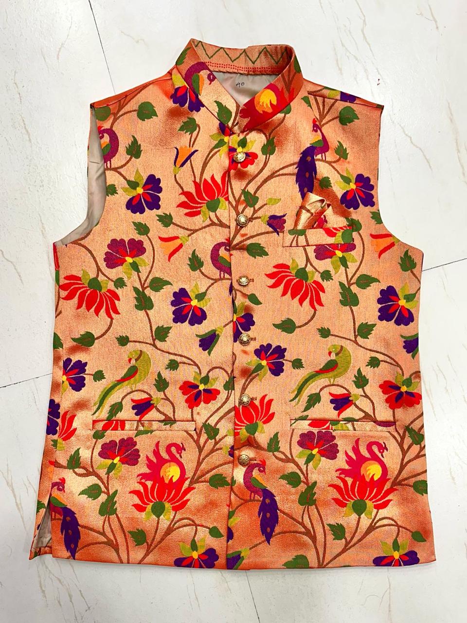 Men Paithani Jacket