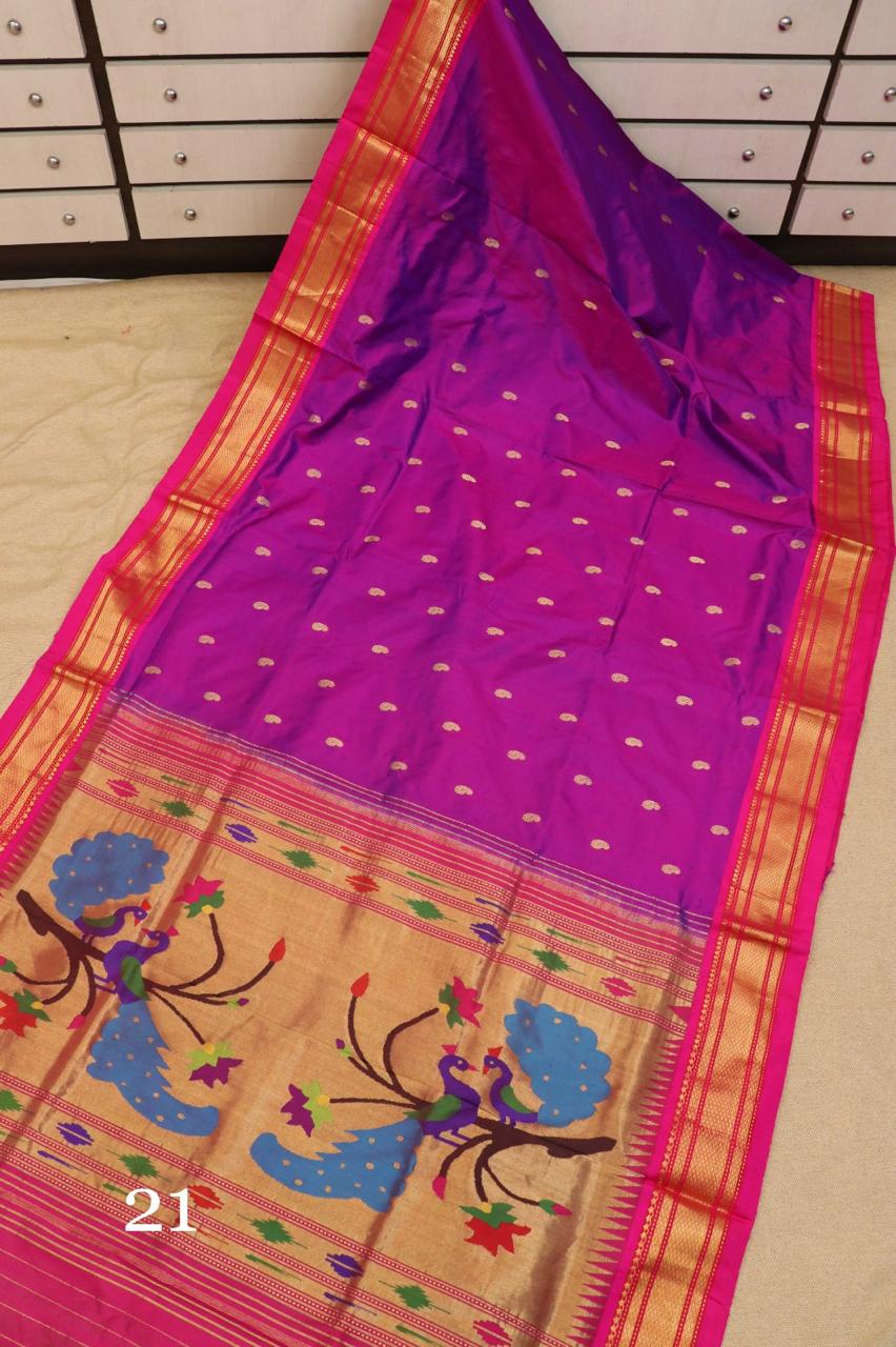 Pure Silk Handloom Paithani