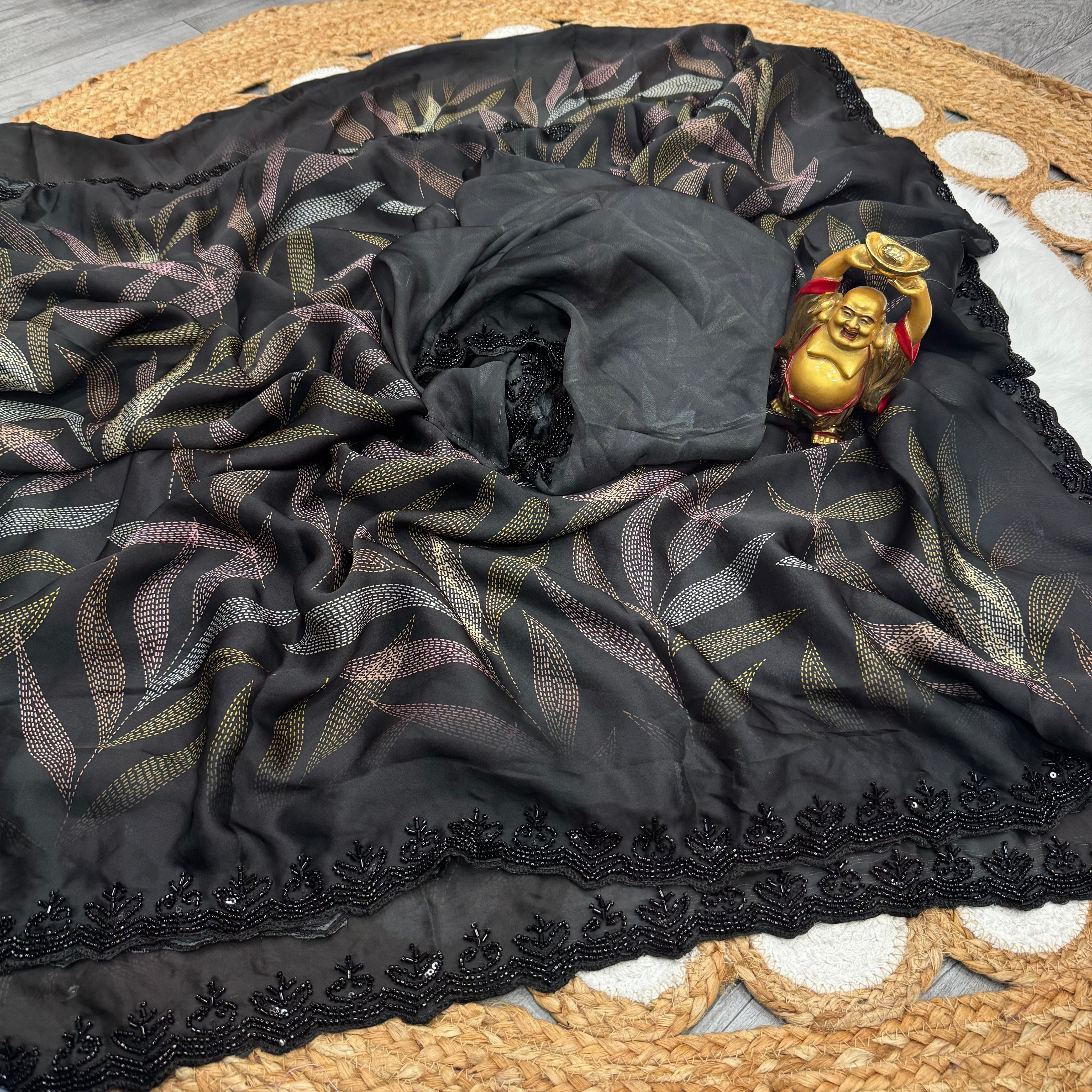 Satin Georgette Saree