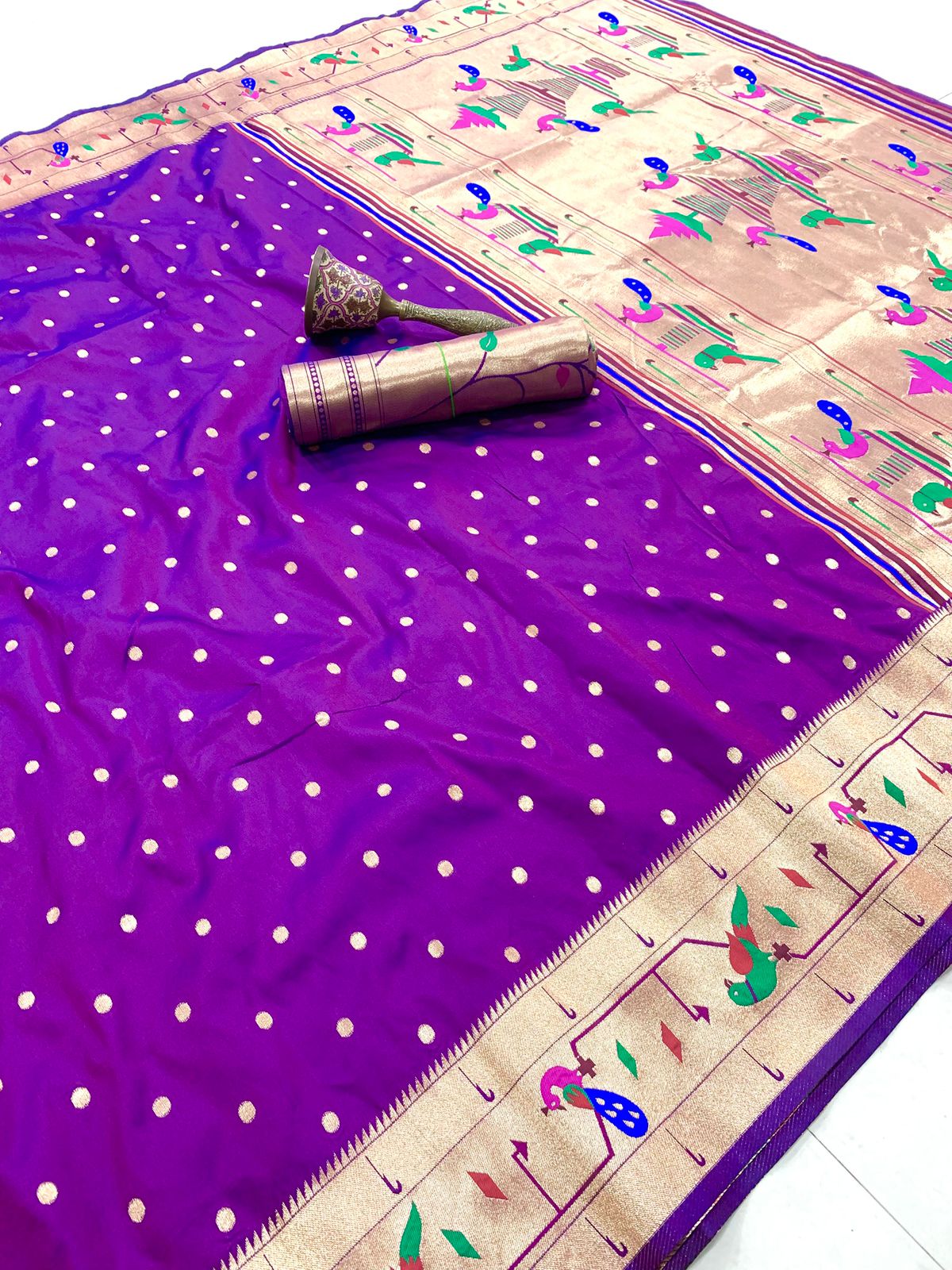 Mor Popat Border Paithani