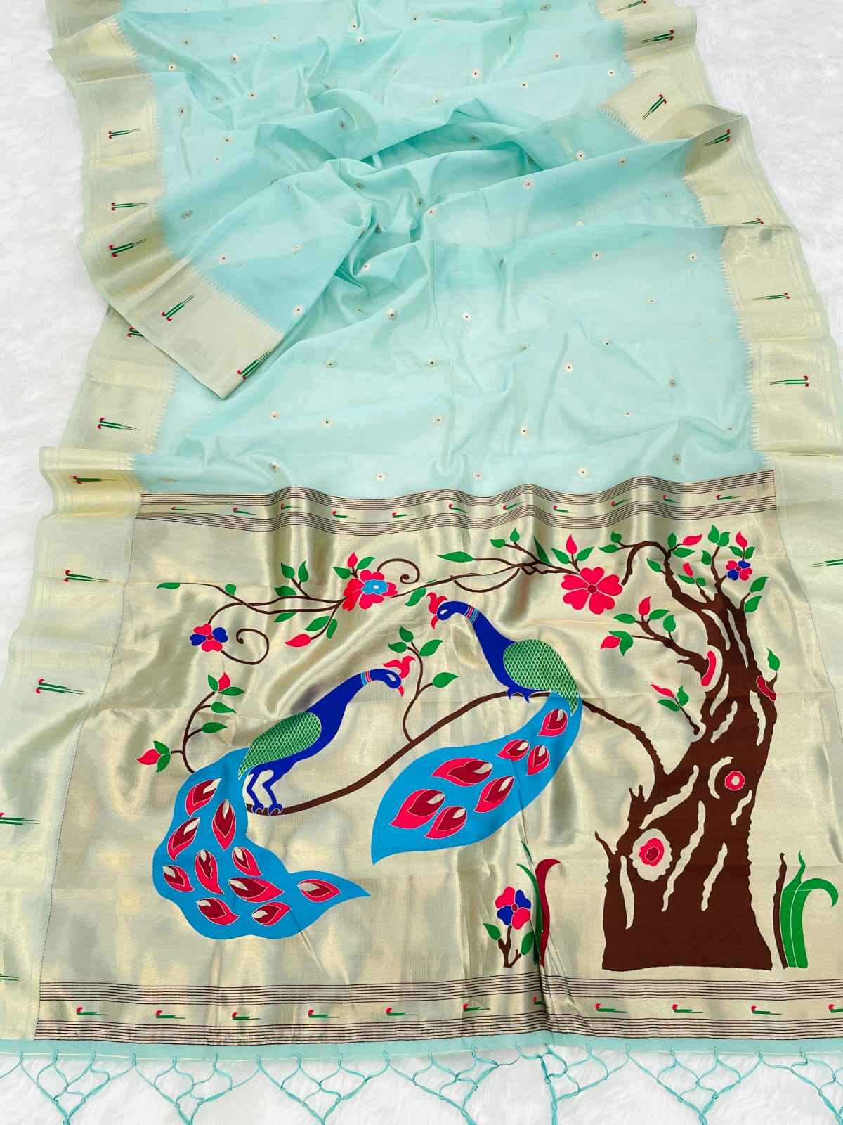 Premium Soft Organza Paithani