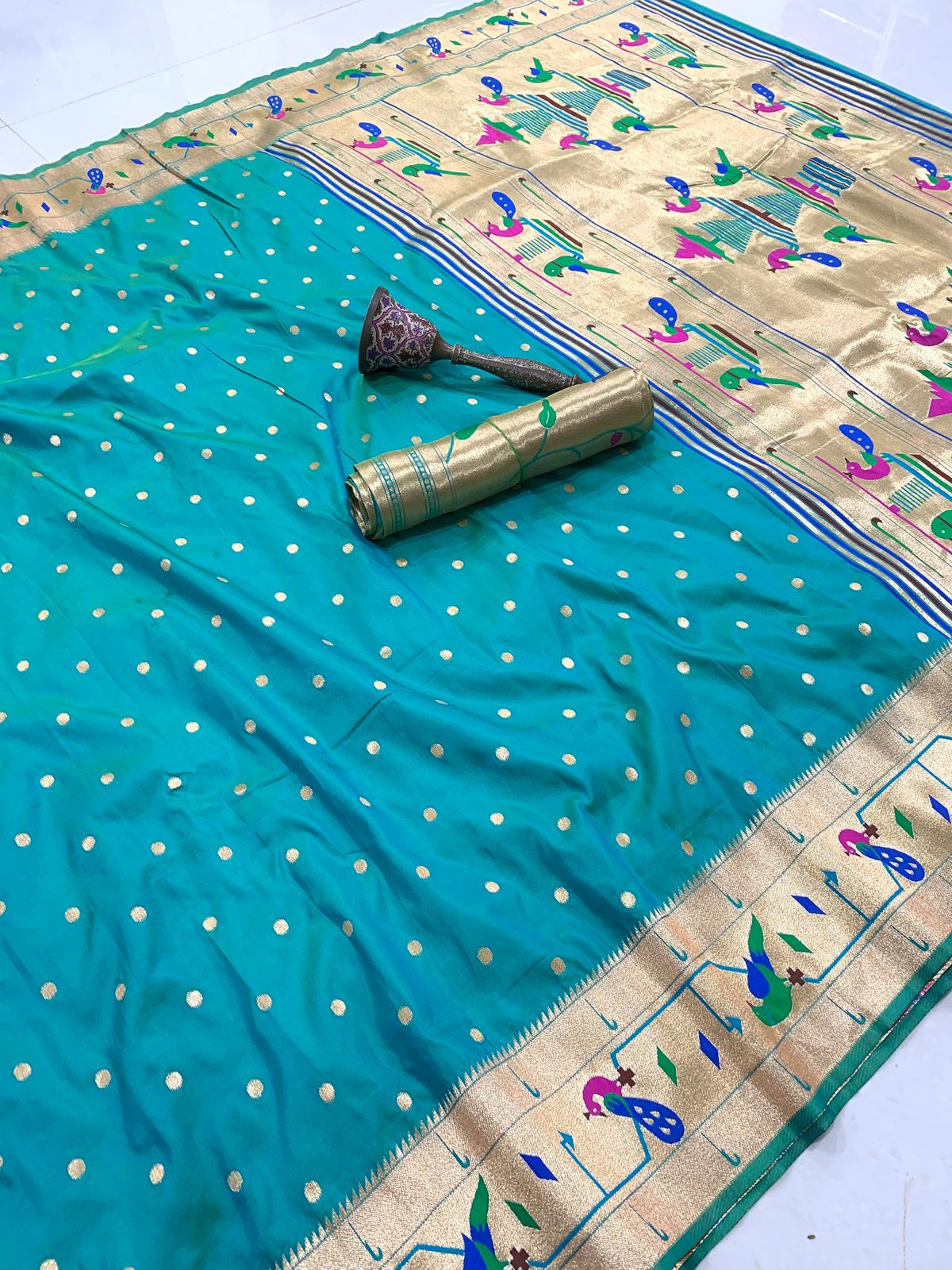 Mor Popat Border Paithani