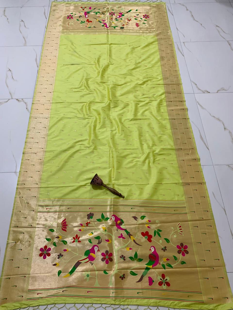 Big Muniya Border Paithani Dupatta
