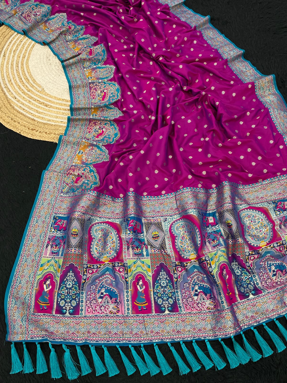 Pashmina Darbari Saree