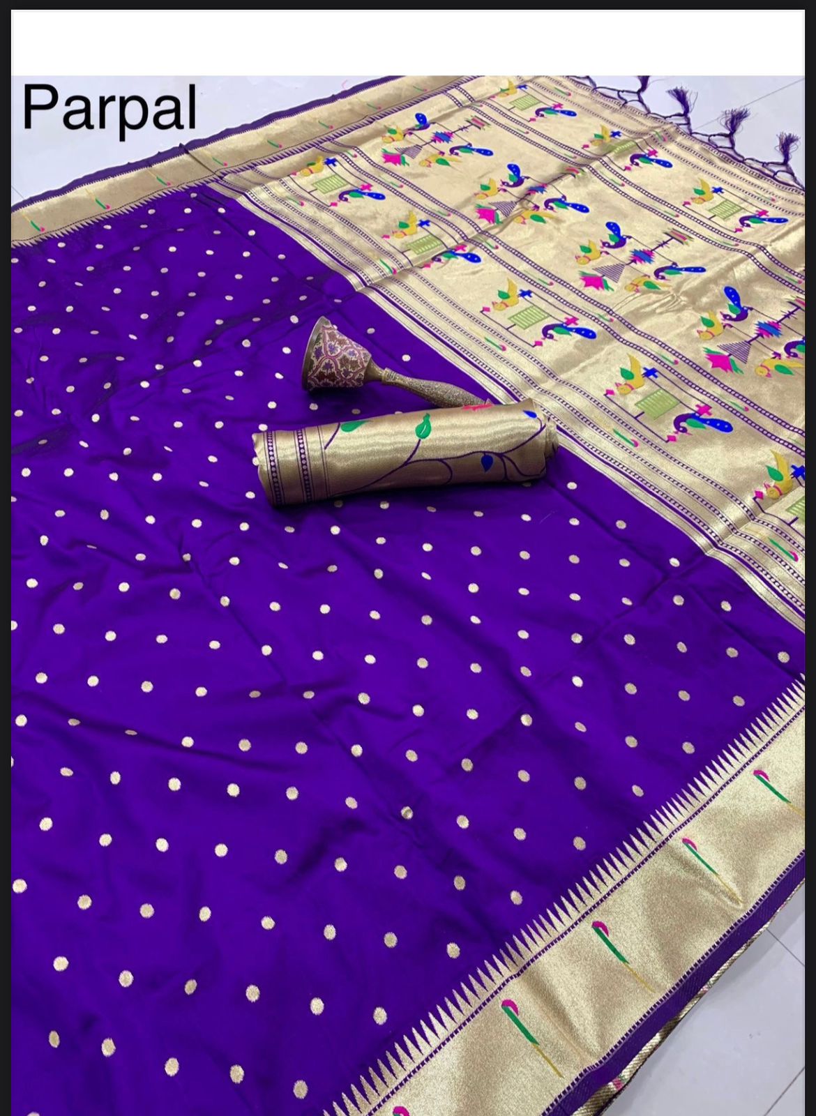 Single Muniya Border Paithani