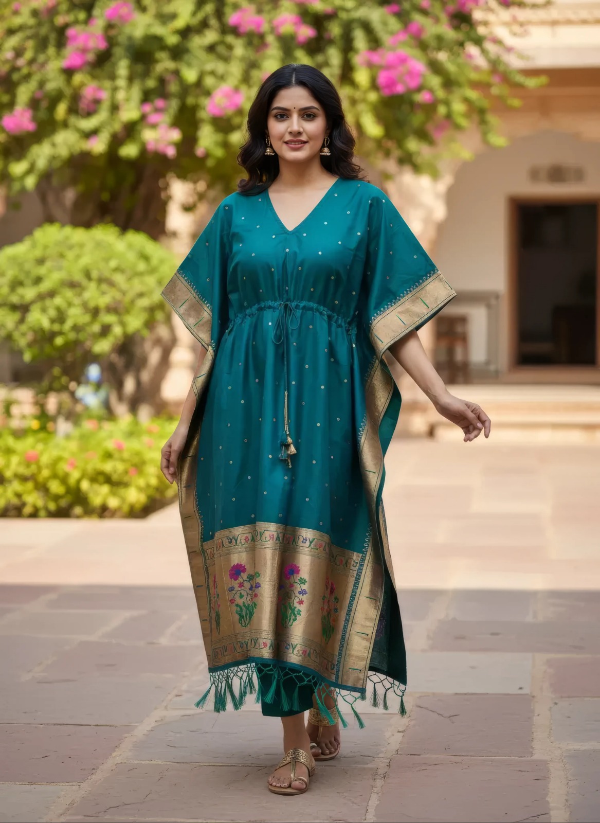 Paithani Kaftan Dress / Top