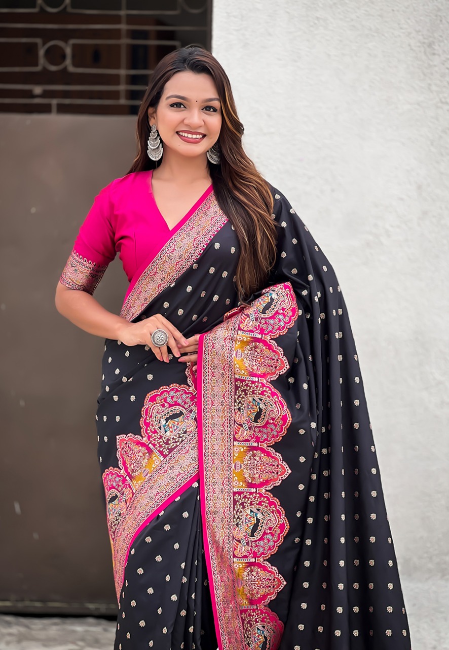 Pashmina Darbari Saree