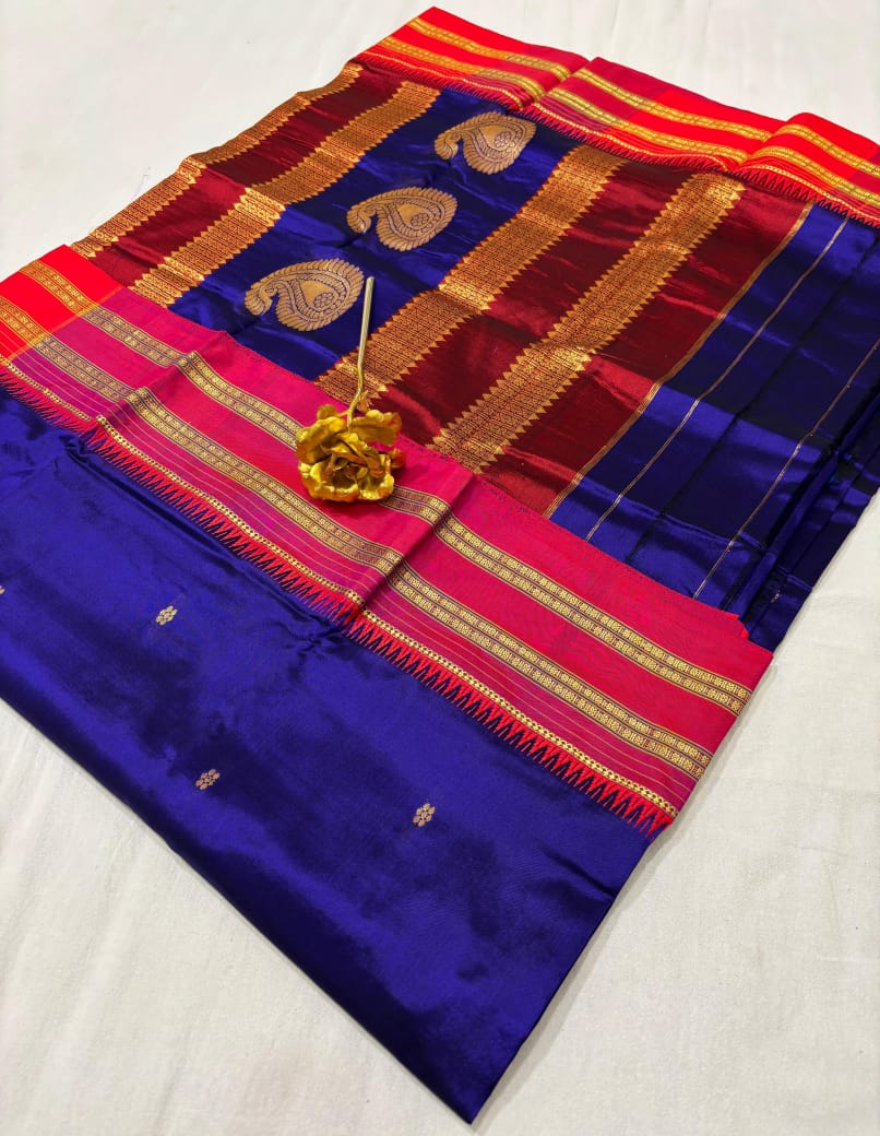 Pure Silk NarayanPeth Paithani (part1)