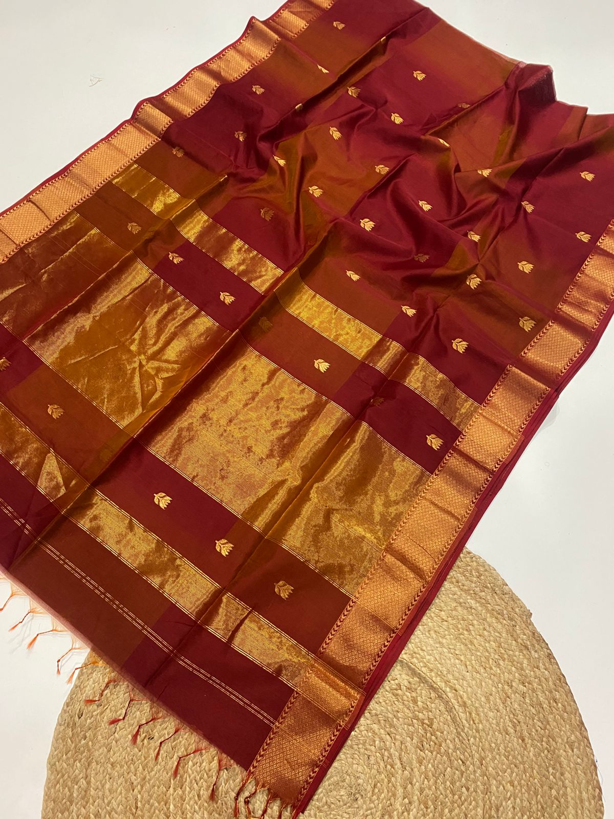 Pure Handloom Maheshwari Saree