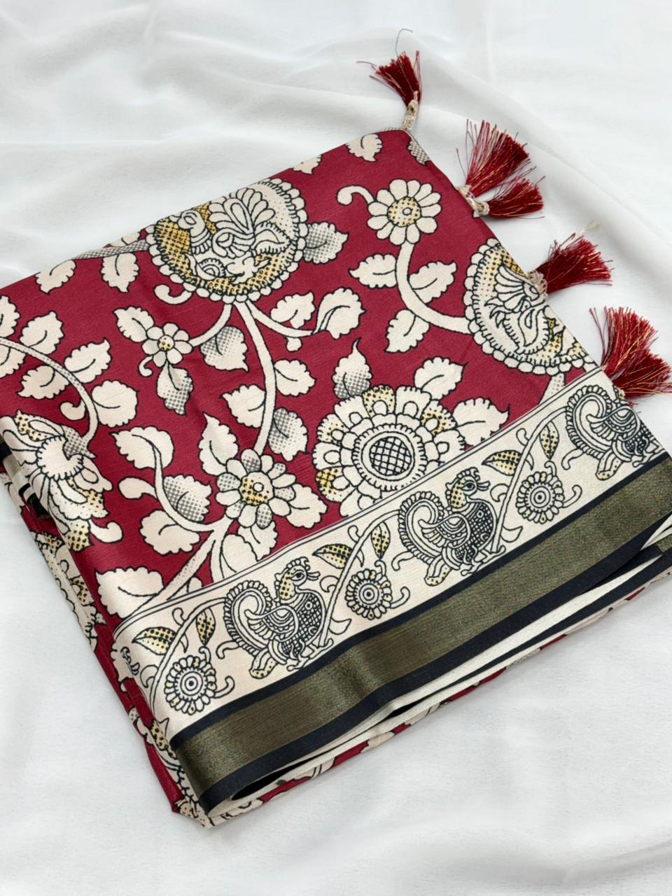 Kalamkari Printed Saree