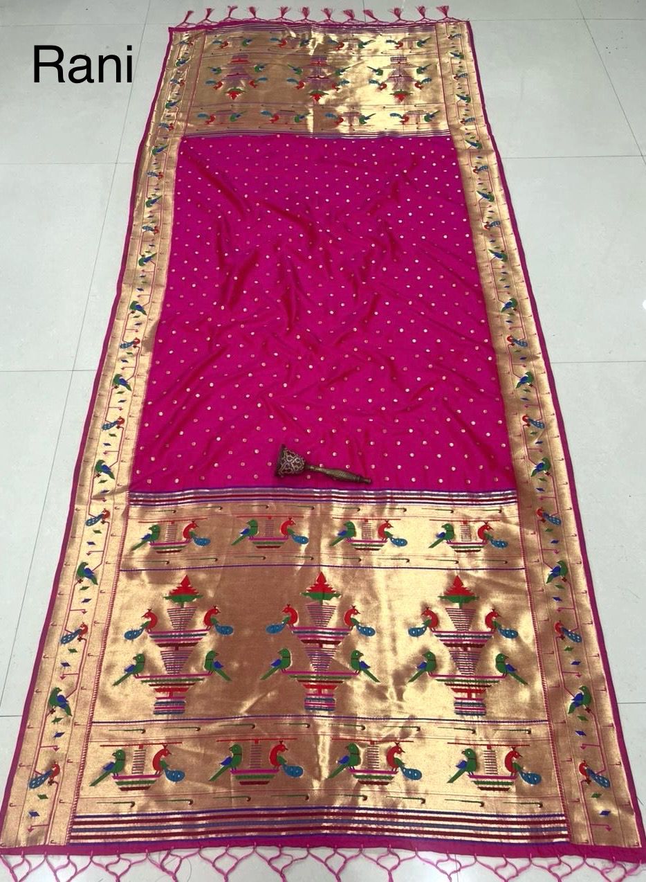 Mor Popat Border Paithani Dupatta