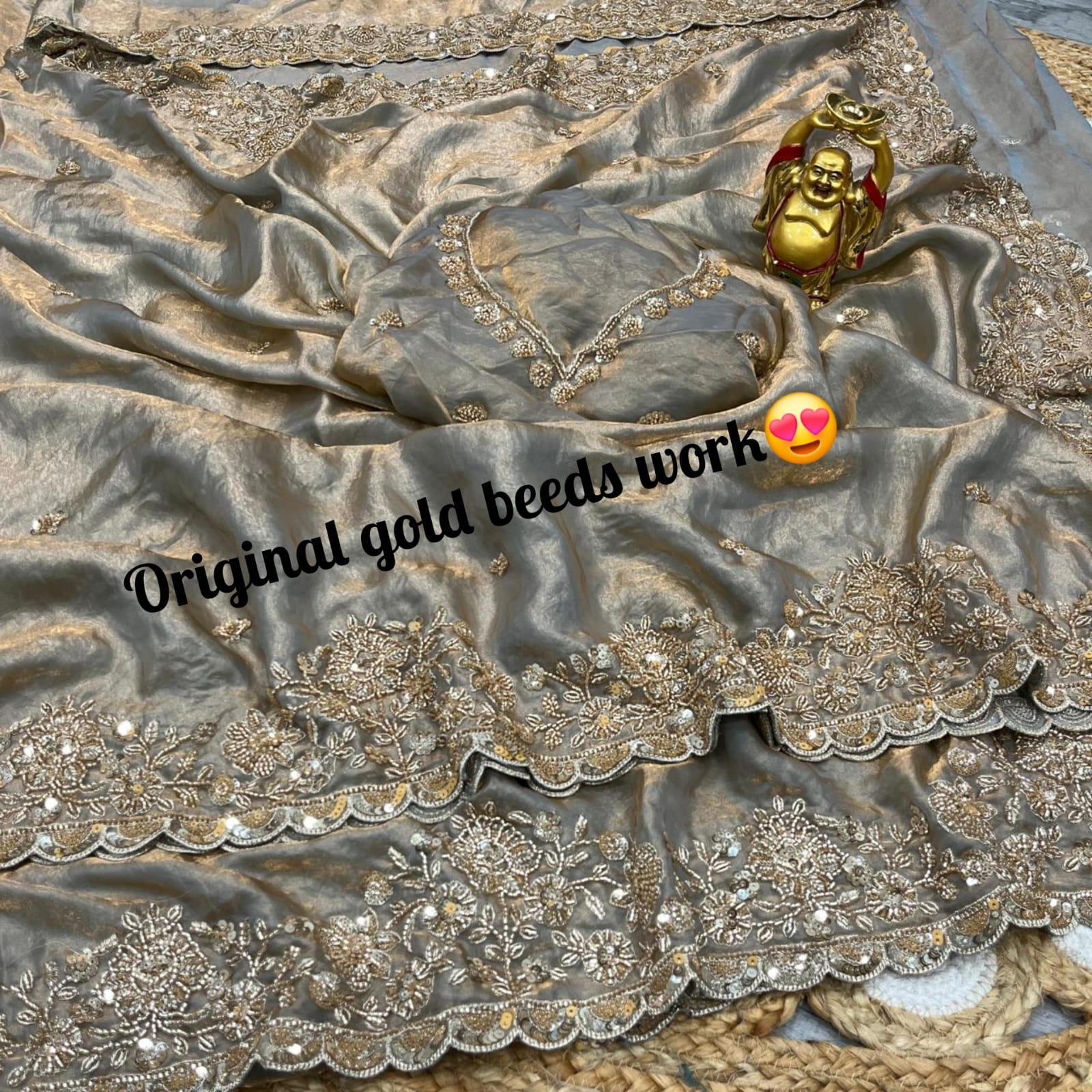 Original Beads handWork saree 