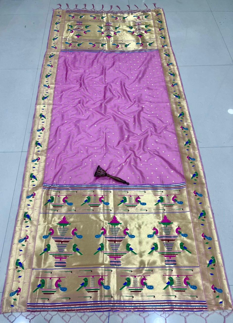 Mor Popat Border Paithani Dupatta