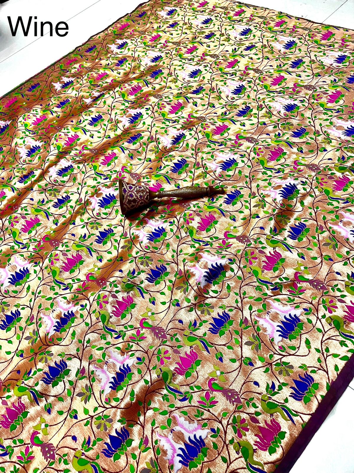 Paithani Jari Material for Jacket , Blouse