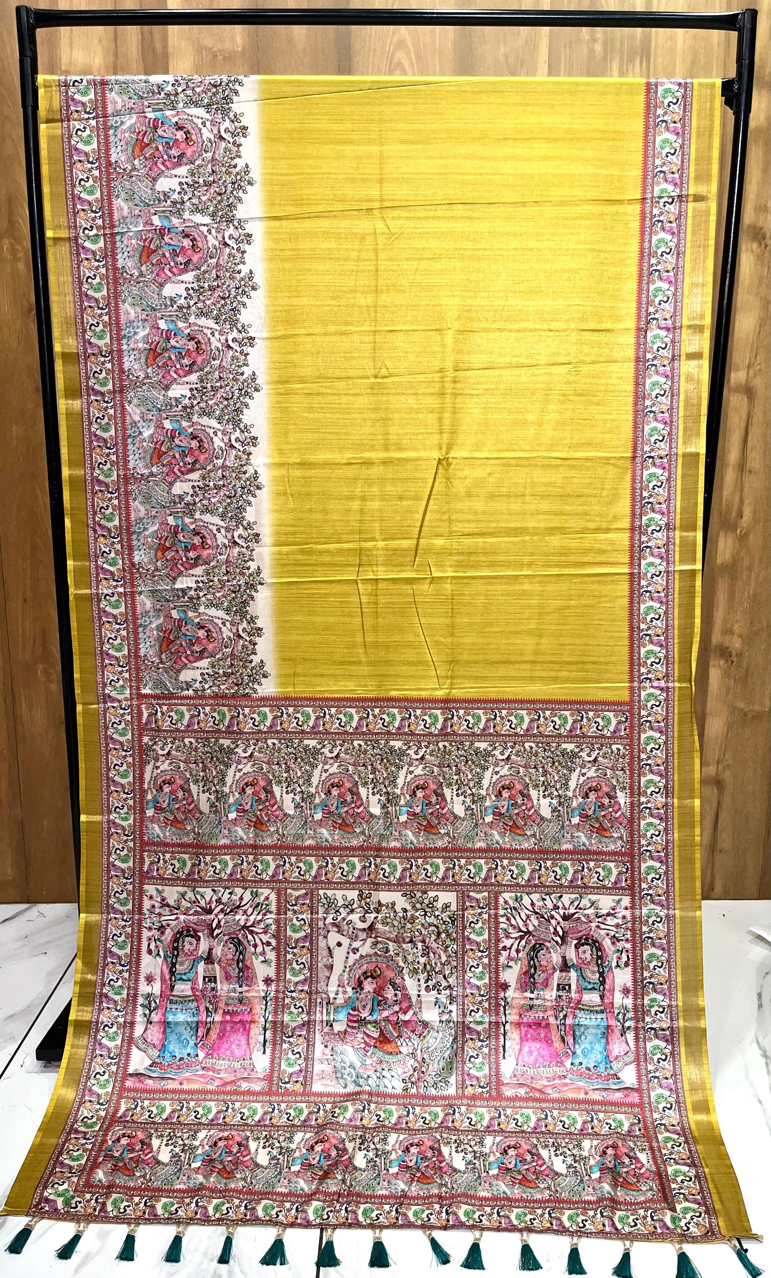 Semi Tussar Madhubani Print 