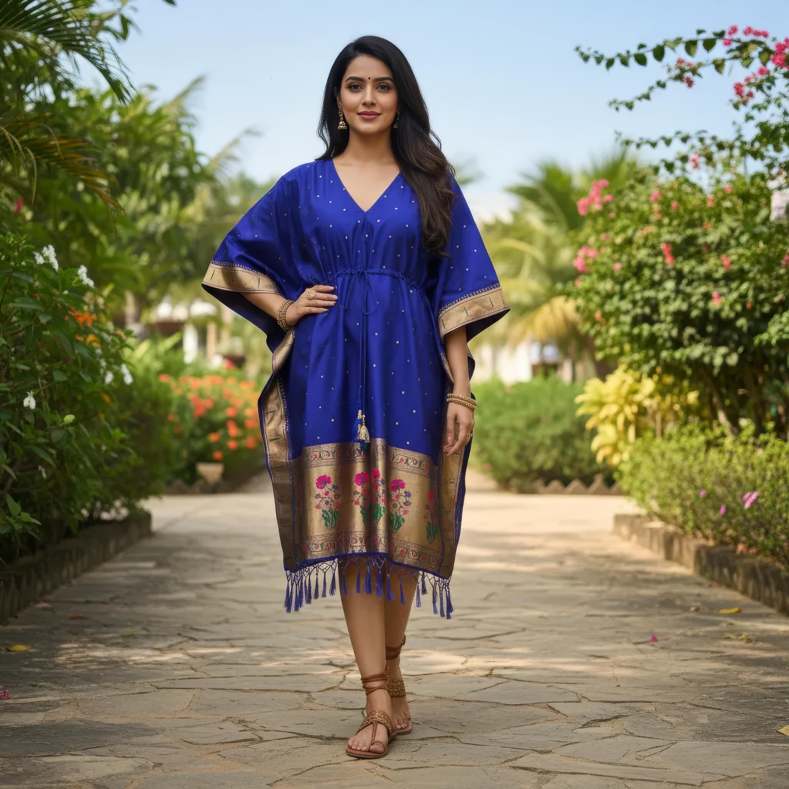 Paithani Kaftan Dress / Top