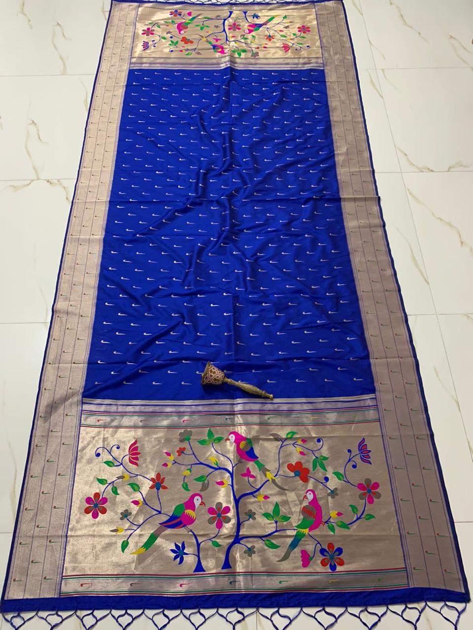 Big Muniya Border Paithani Dupatta