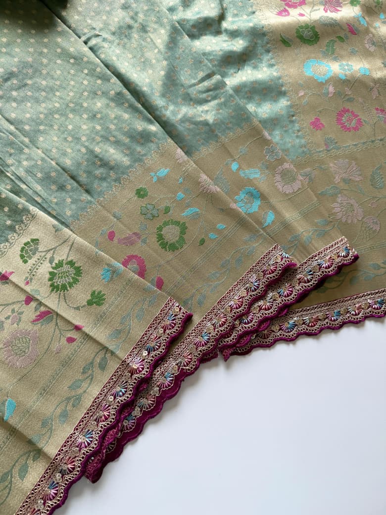 Viscous Khadi crepe Silk Saree