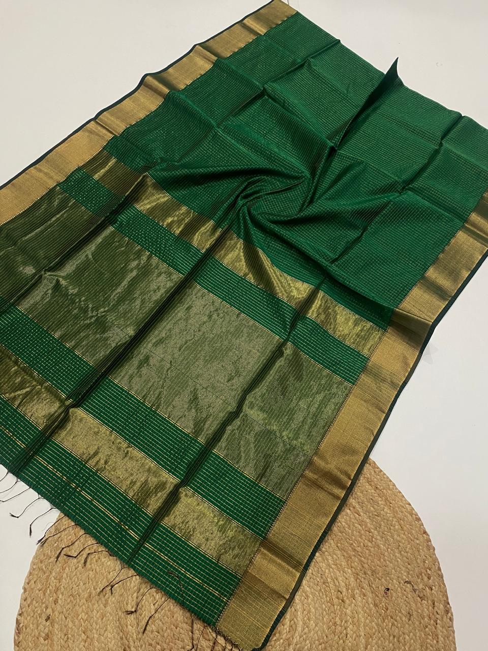 Pure Handloom Maheshwari Saree 