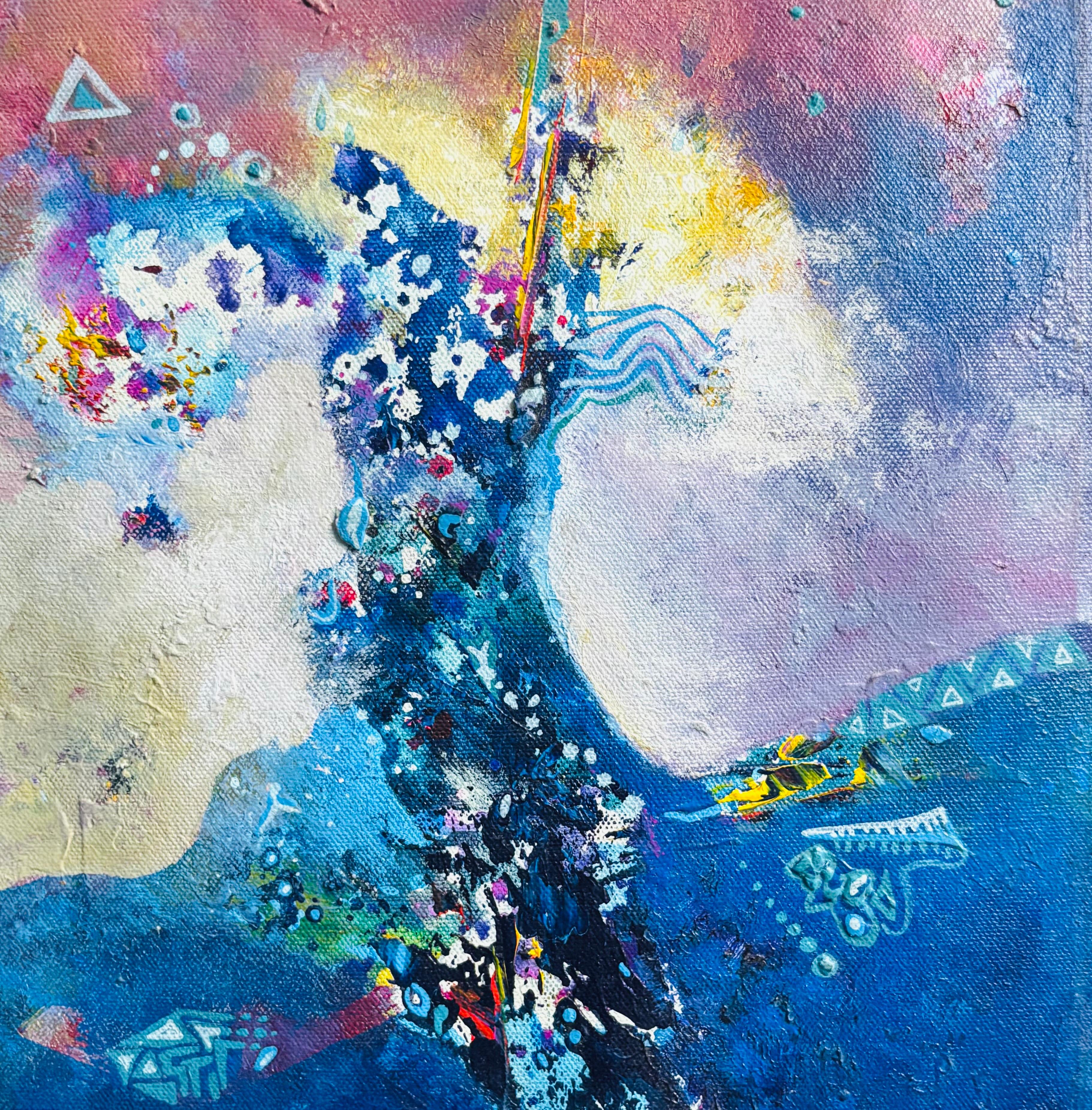 Title: Silent Horizons I Size: 45 cm × 45 cm I Medium: Acrylic on Canvas I Presentation: Framed I Price: On Request I Prints: Limited Edition Available with Authenticity Certificates