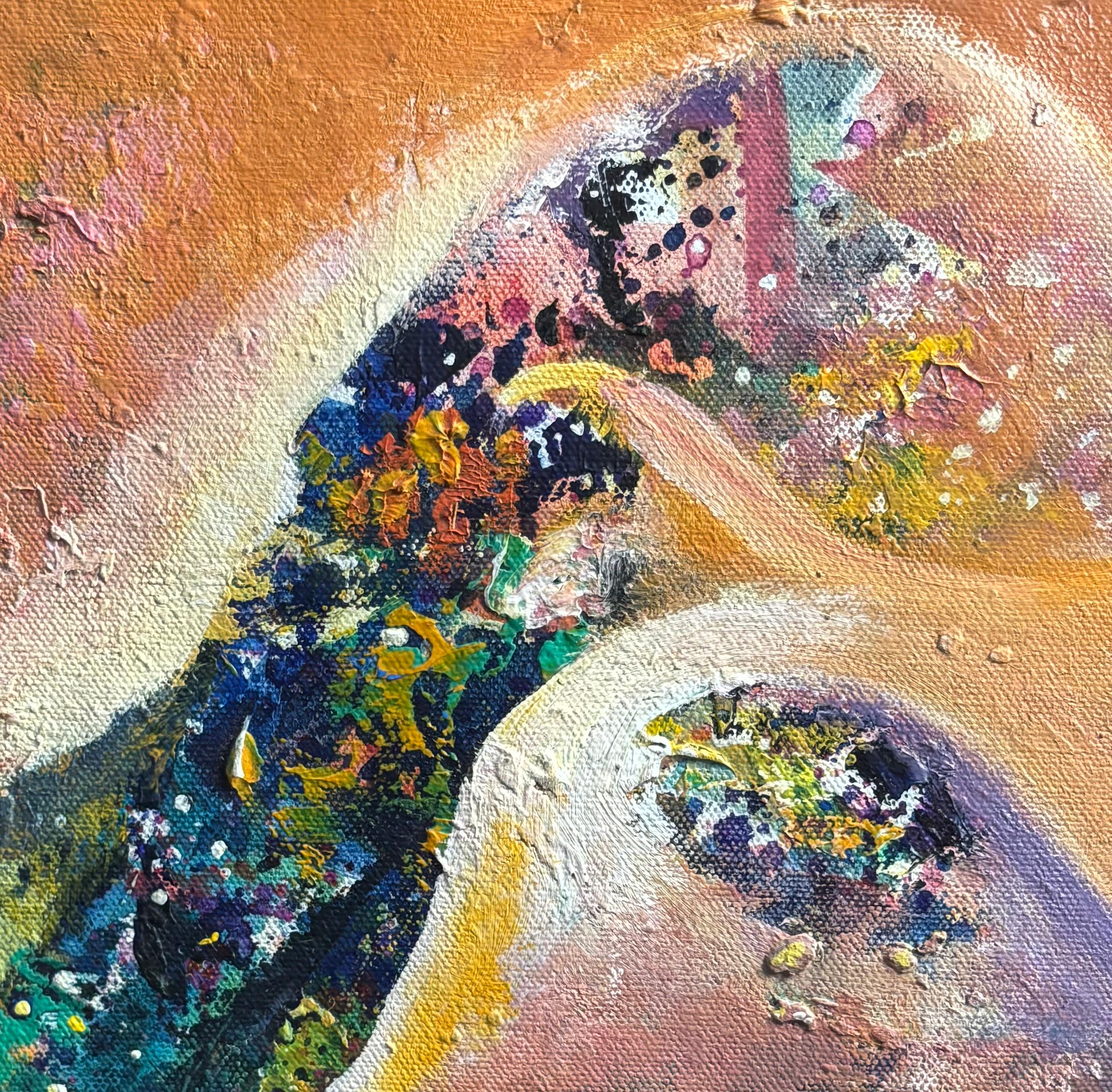 Flowing Light I Size: 45 cm × 45 cm I Medium: Acrylic on Canvas I Presentation: Framed I Price: On Request I Prints: Limited Edition Available with Authenticity Certificates