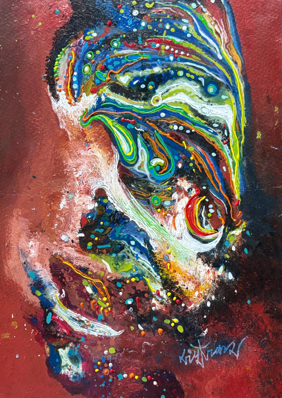 Deep Resonance I Size: 45 cm x 60 cm I Price: on Request I Mount Framed