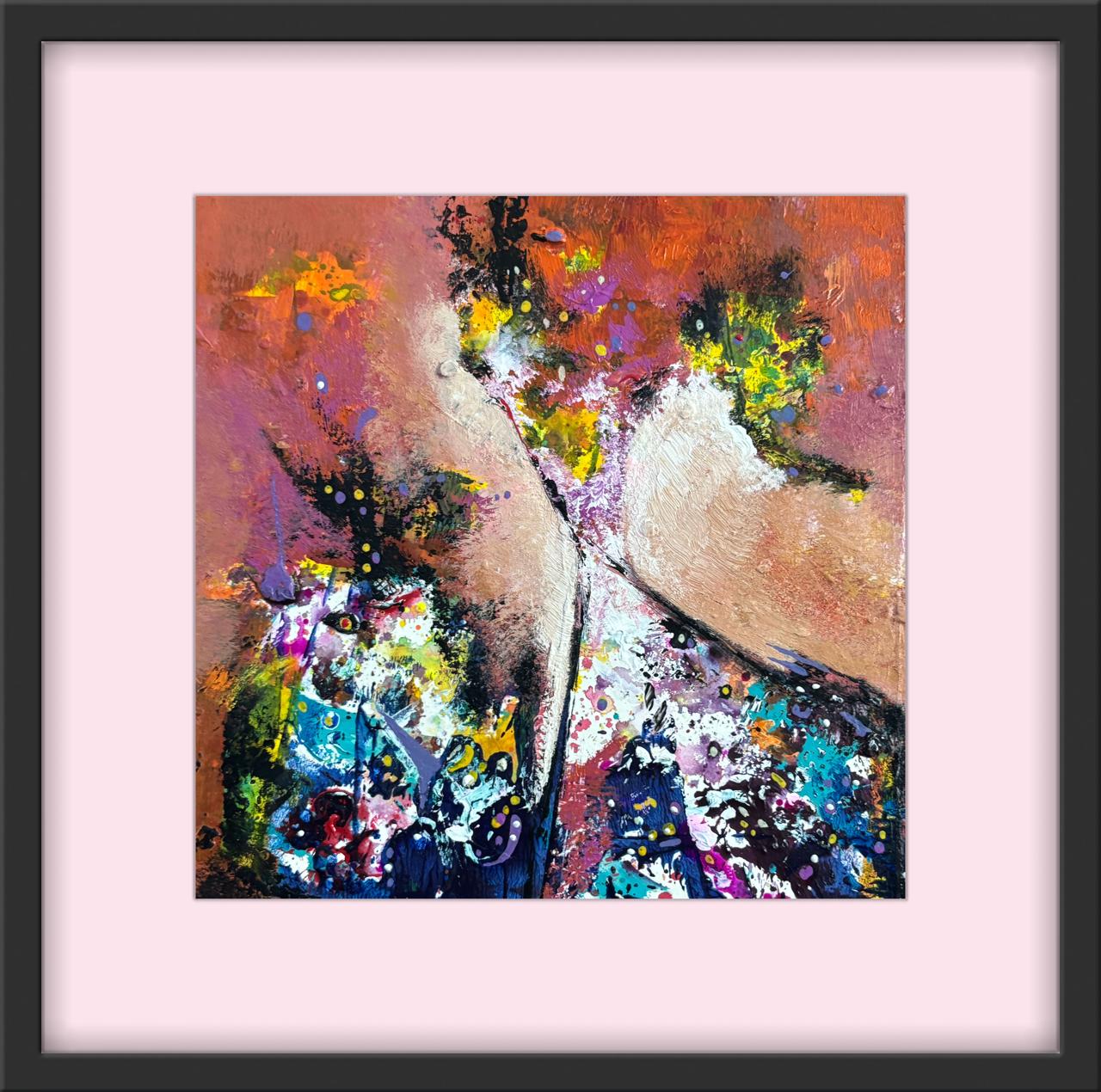 Embrace of Becoming I Size: 45x45 cm I Mount Framed I Price: on Request