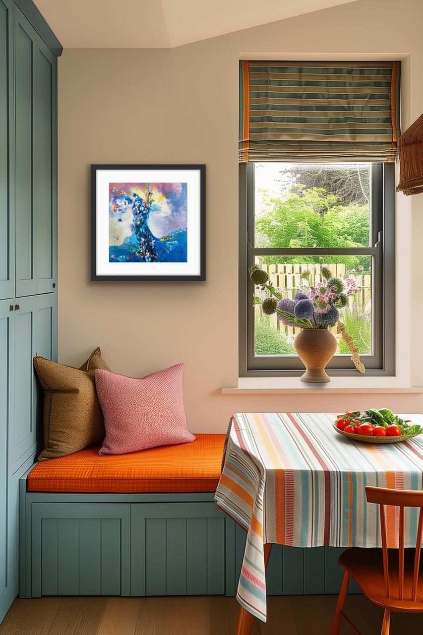 Title: Silent Horizons I Size: 45 cm × 45 cm I Medium: Acrylic on Canvas I Presentation: Framed I Price: On Request I Prints: Limited Edition Available with Authenticity Certificates