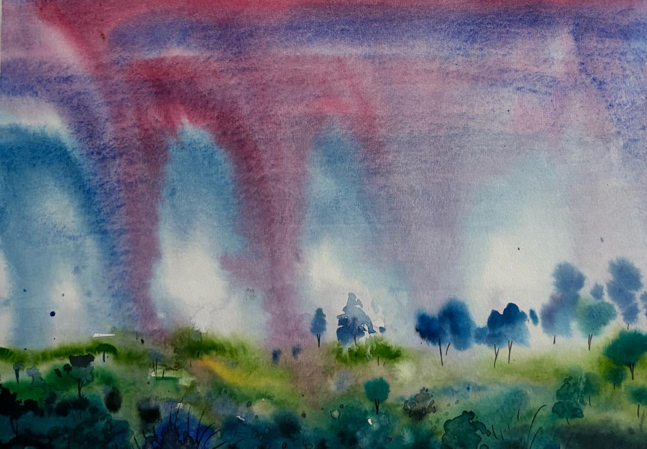 Passing Columns of Light