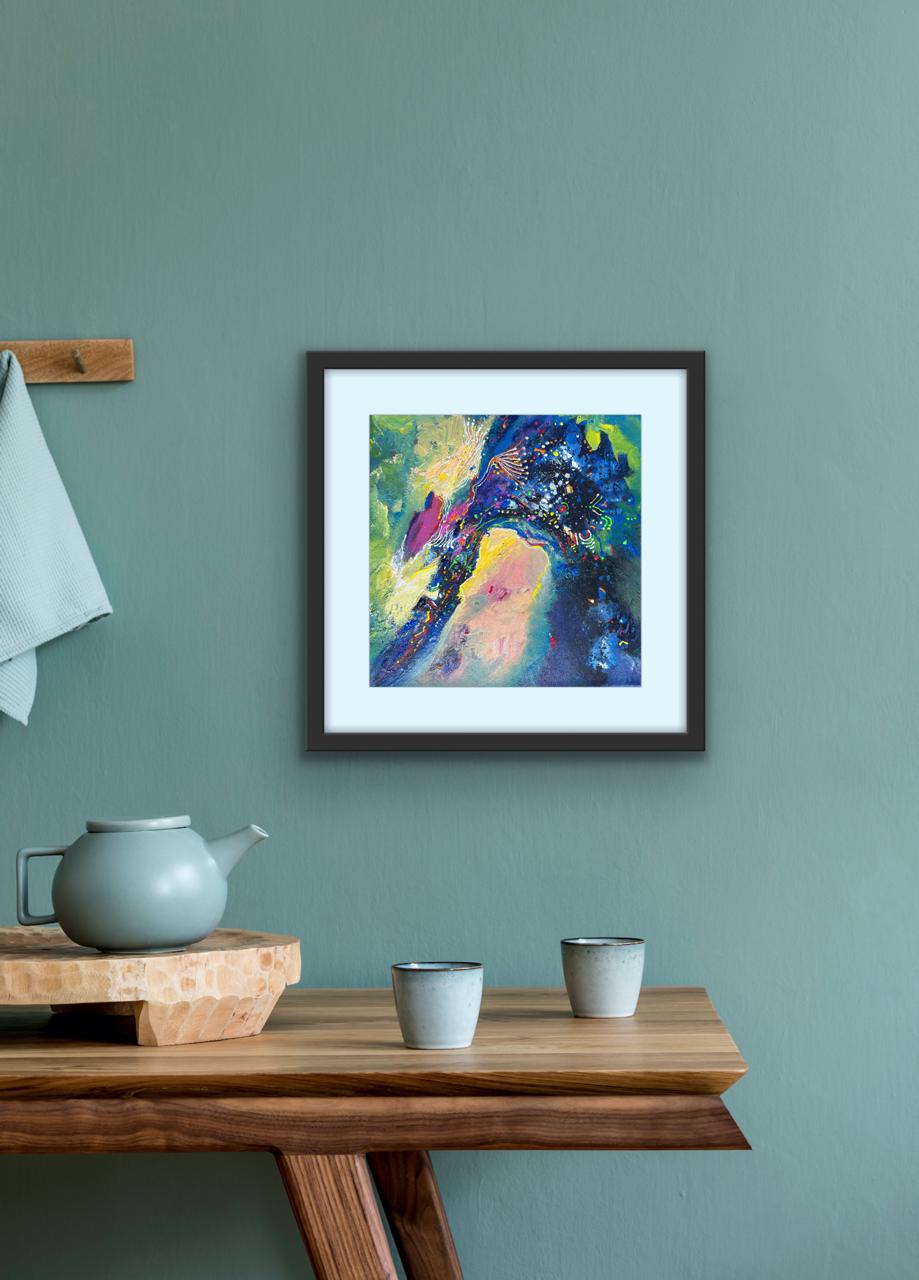 Passage of Light I Size: 45x45 cm I Price: on Request I Mount Framed