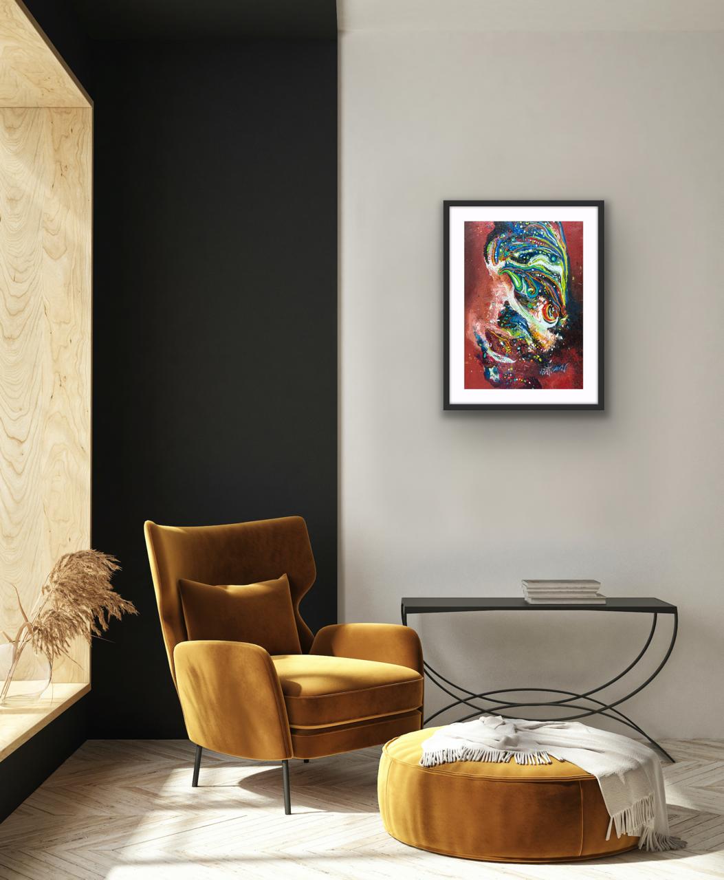 Deep Resonance I Size: 45 cm x 60 cm I Price: on Request I Mount Framed