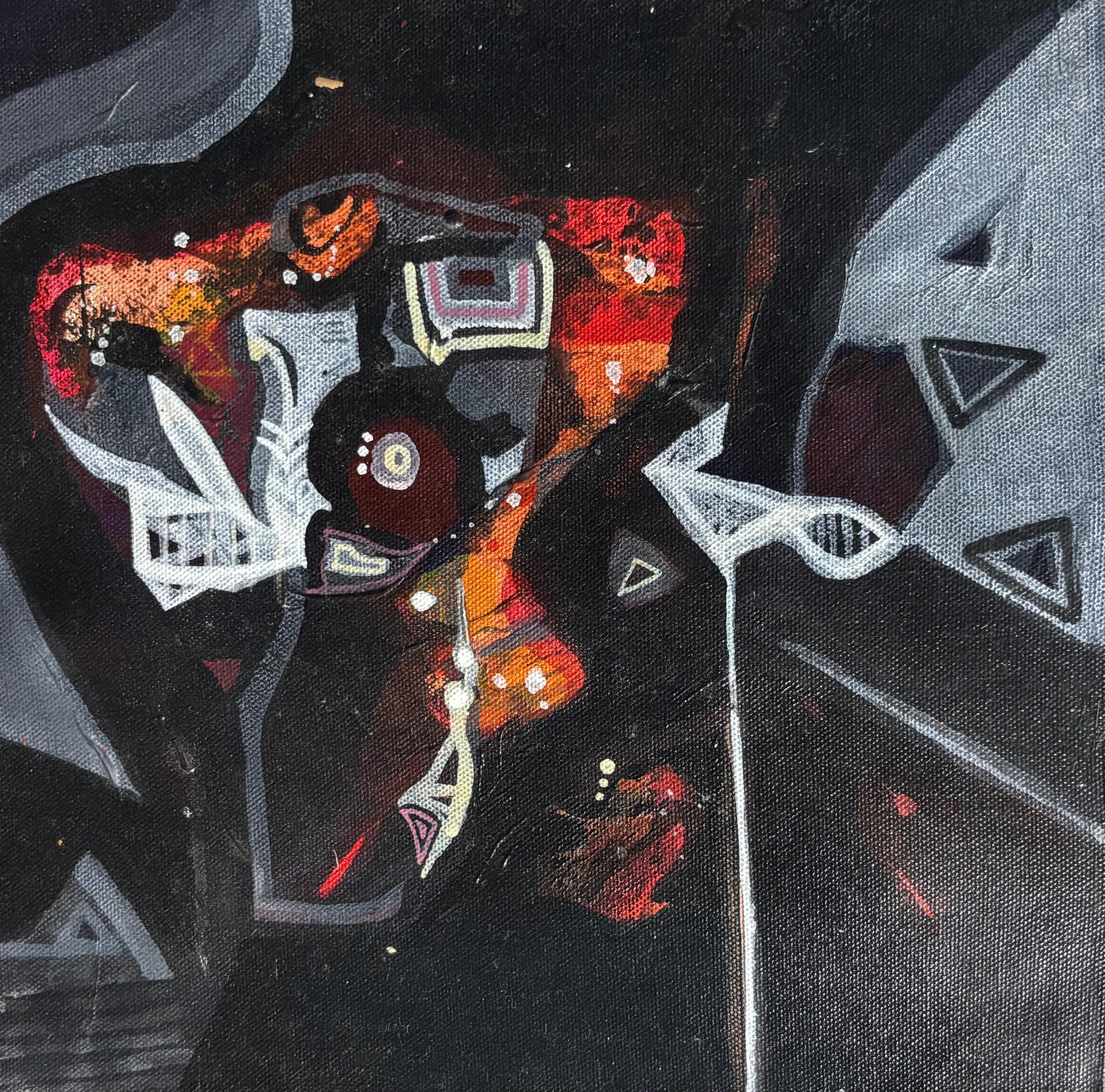  Night Forms I Size: 45 cm × 45 cm I Medium: Acrylic on Canvas I Presentation: Framed I Price: On Request I Prints: Limited Edition Available with Authenticity Certificates